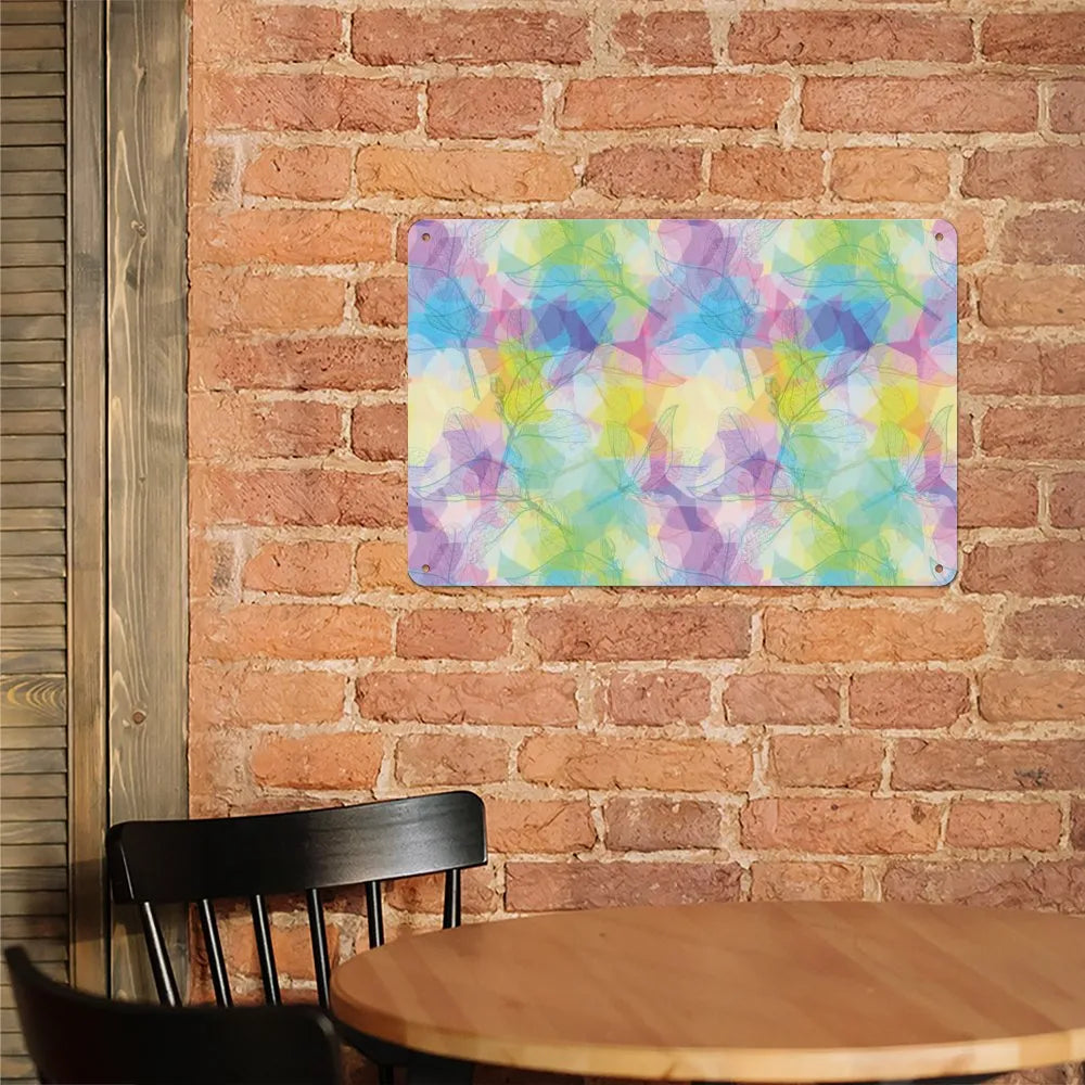 Dreamy Retro Botany Aluminum plaque painting