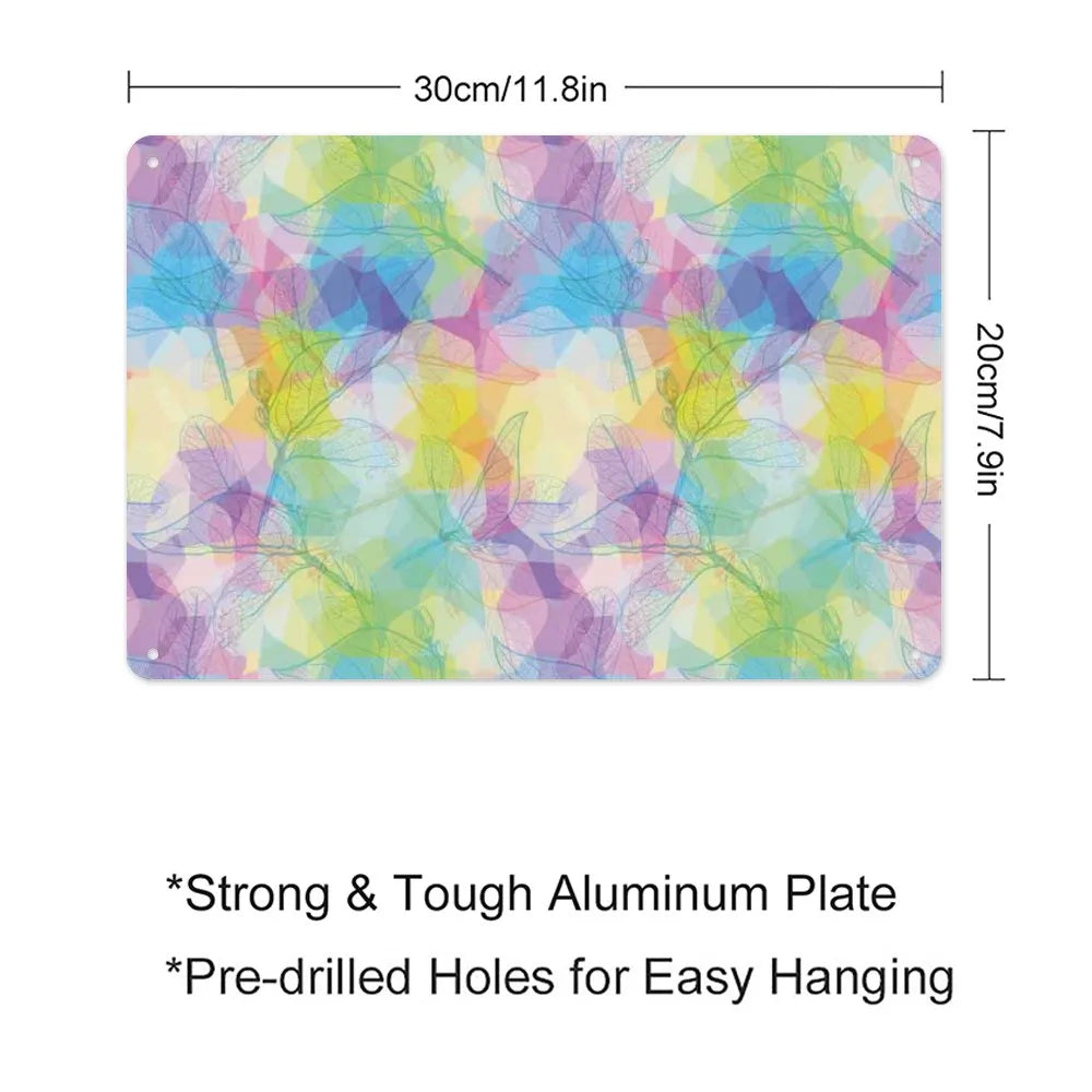 Dreamy Retro Botany Aluminum plaque painting
