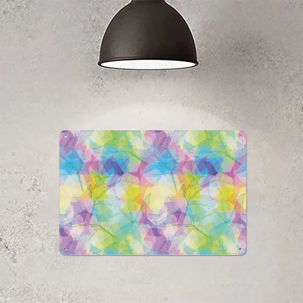 Dreamy Retro Botany Aluminum plaque painting