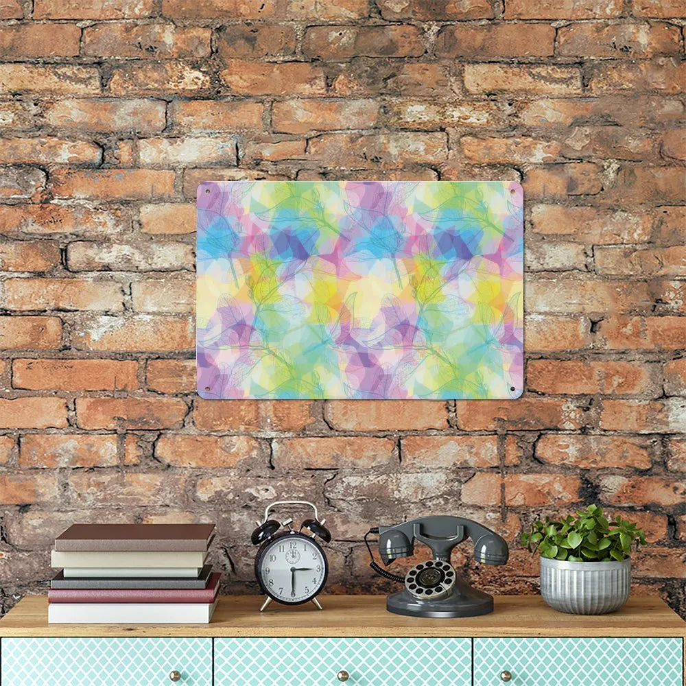 Dreamy Retro Botany Aluminum plaque painting