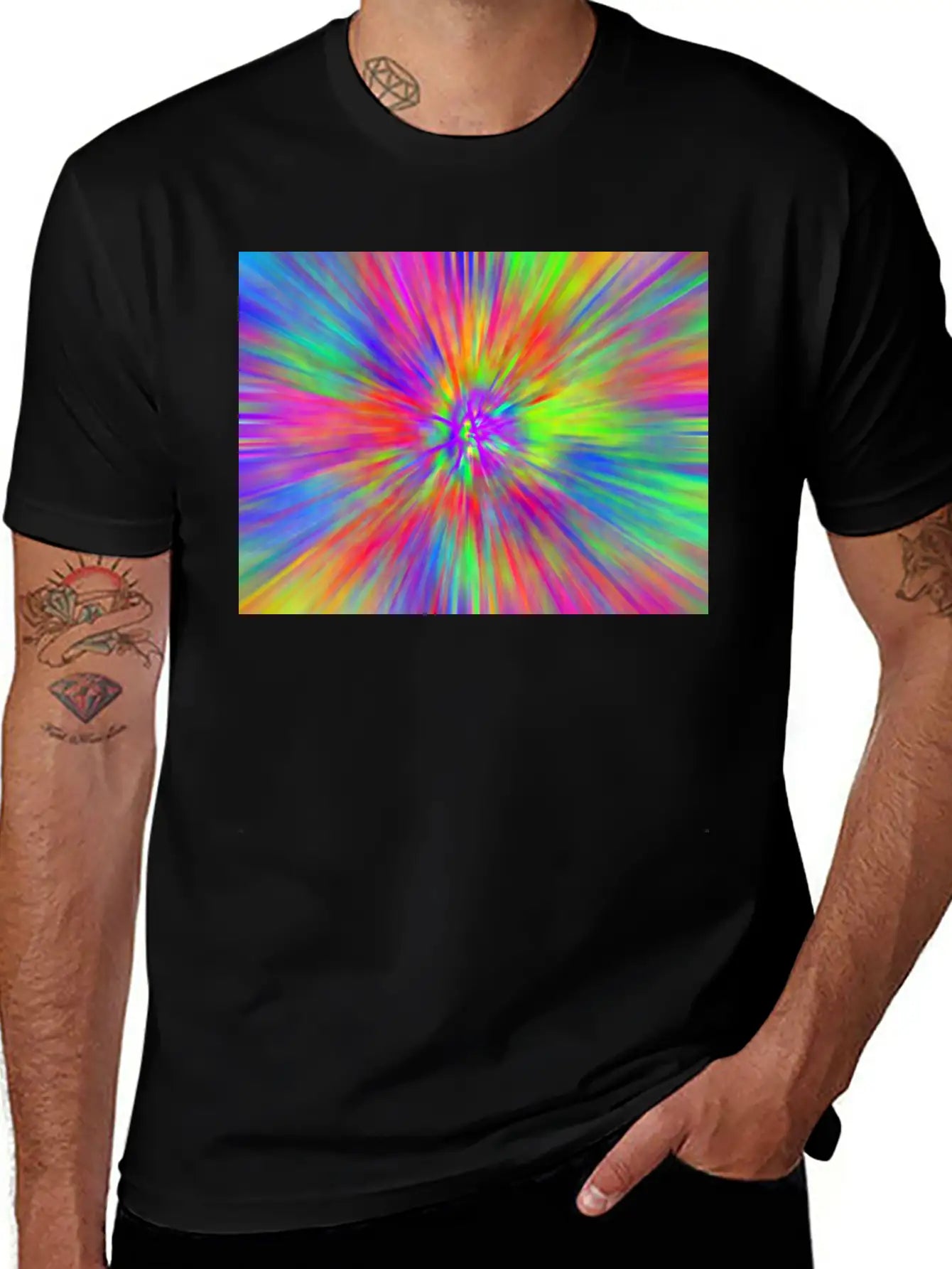 HyperArmy's Premium Tie-Dye Unisex Casual T-Shirt – Clean Design For Daily Comfort