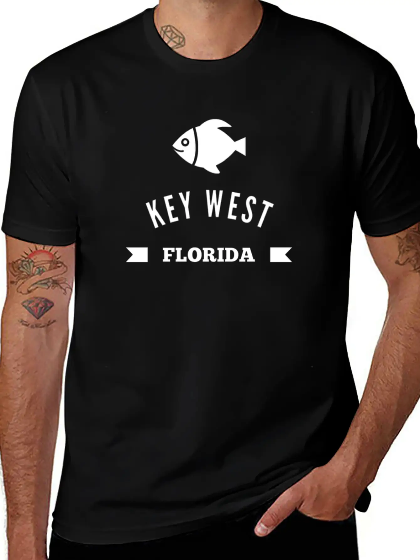 Key West Florida Fish Vacation Trip Unisex Casual T-Shirt – Clean Design For Daily Comfort