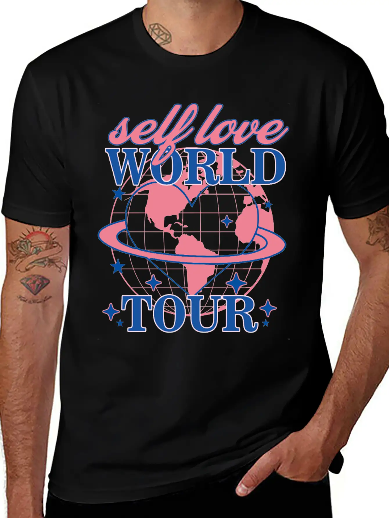 Selflove World Tour Unisex Casual T-Shirt – Clean Design For Daily Comfort