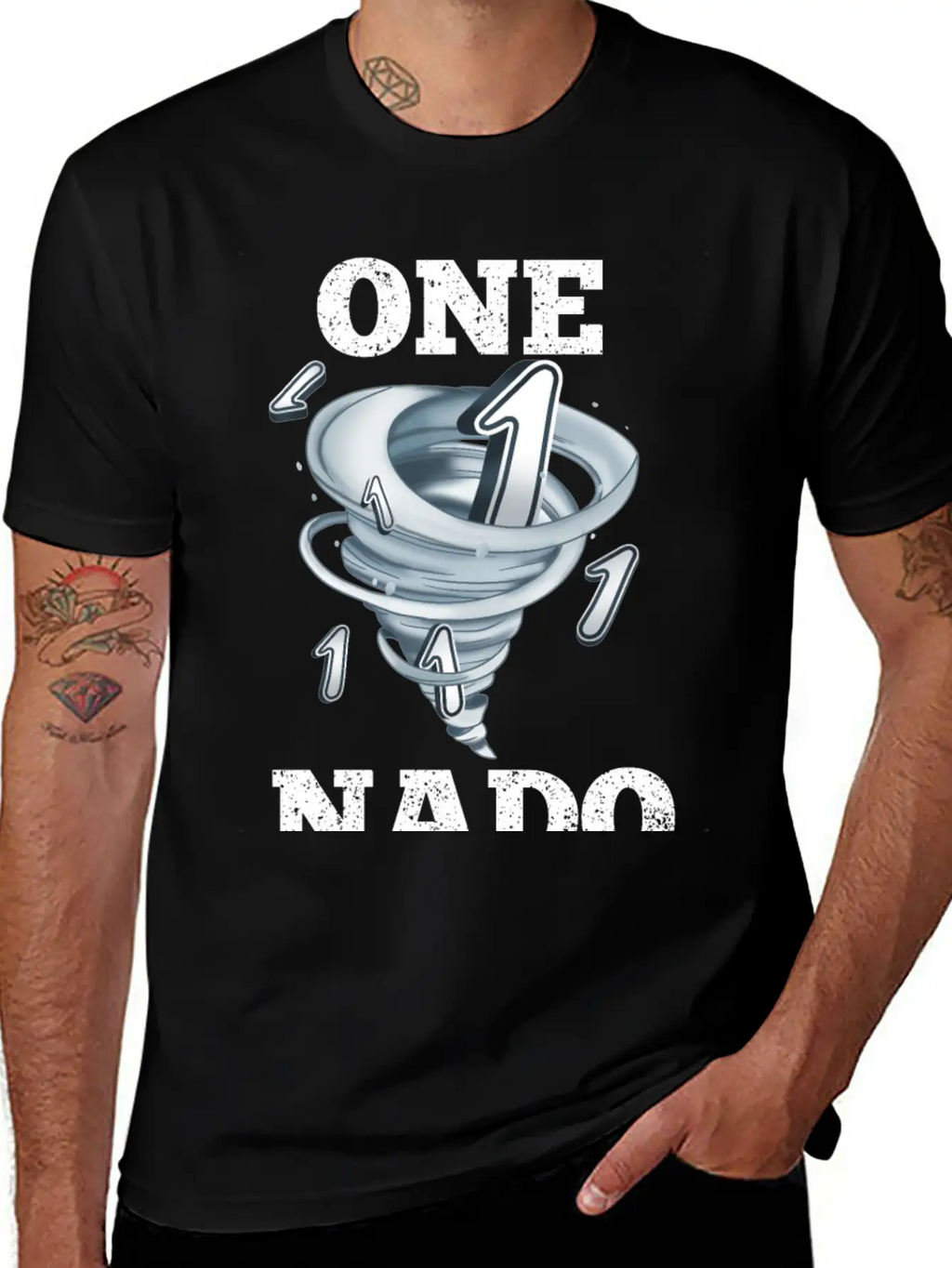 1 Birthday Tornado Unisex Casual T-Shirt – Clean Design For Daily Comfort