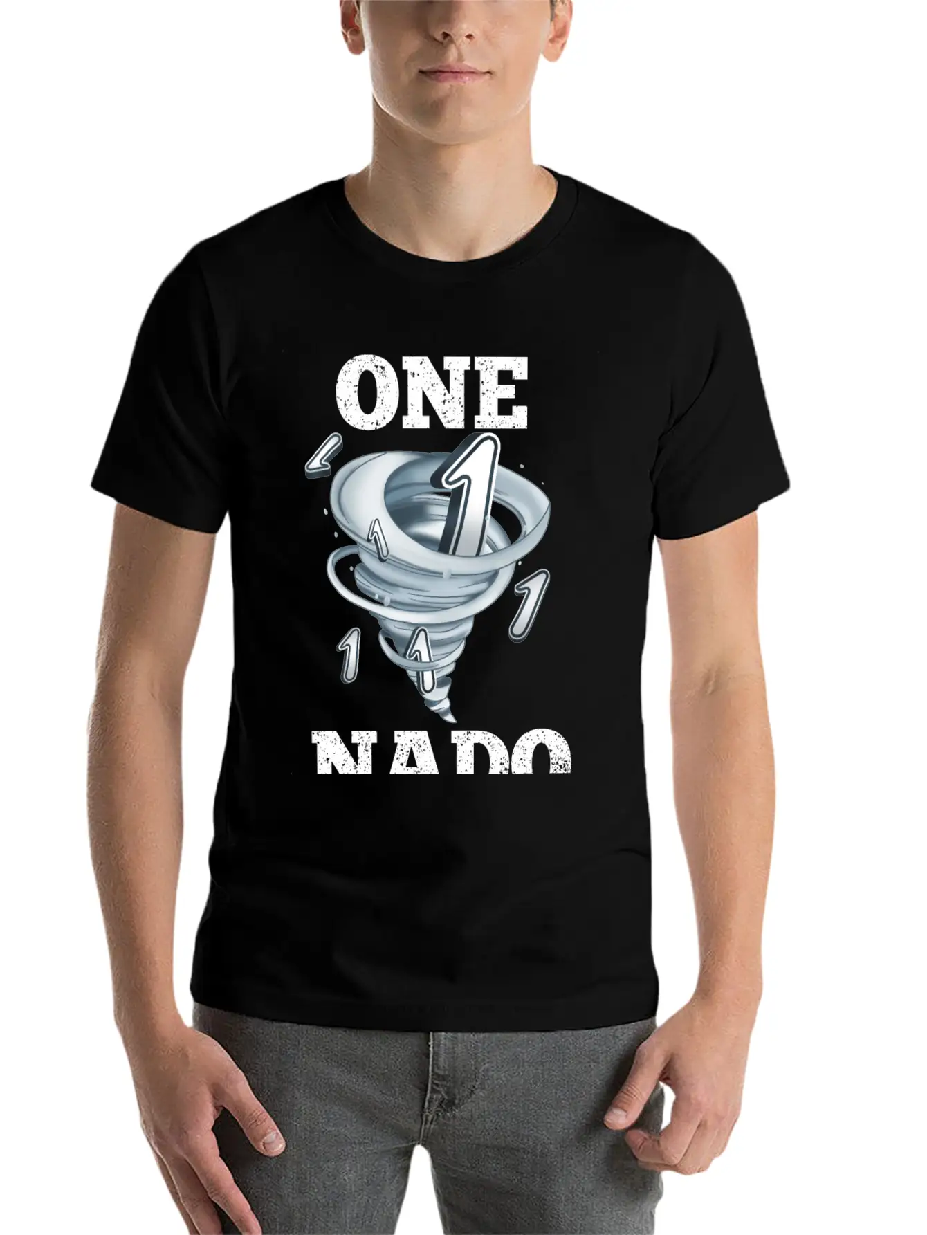1 Birthday Tornado Unisex Casual T-Shirt – Clean Design For Daily Comfort