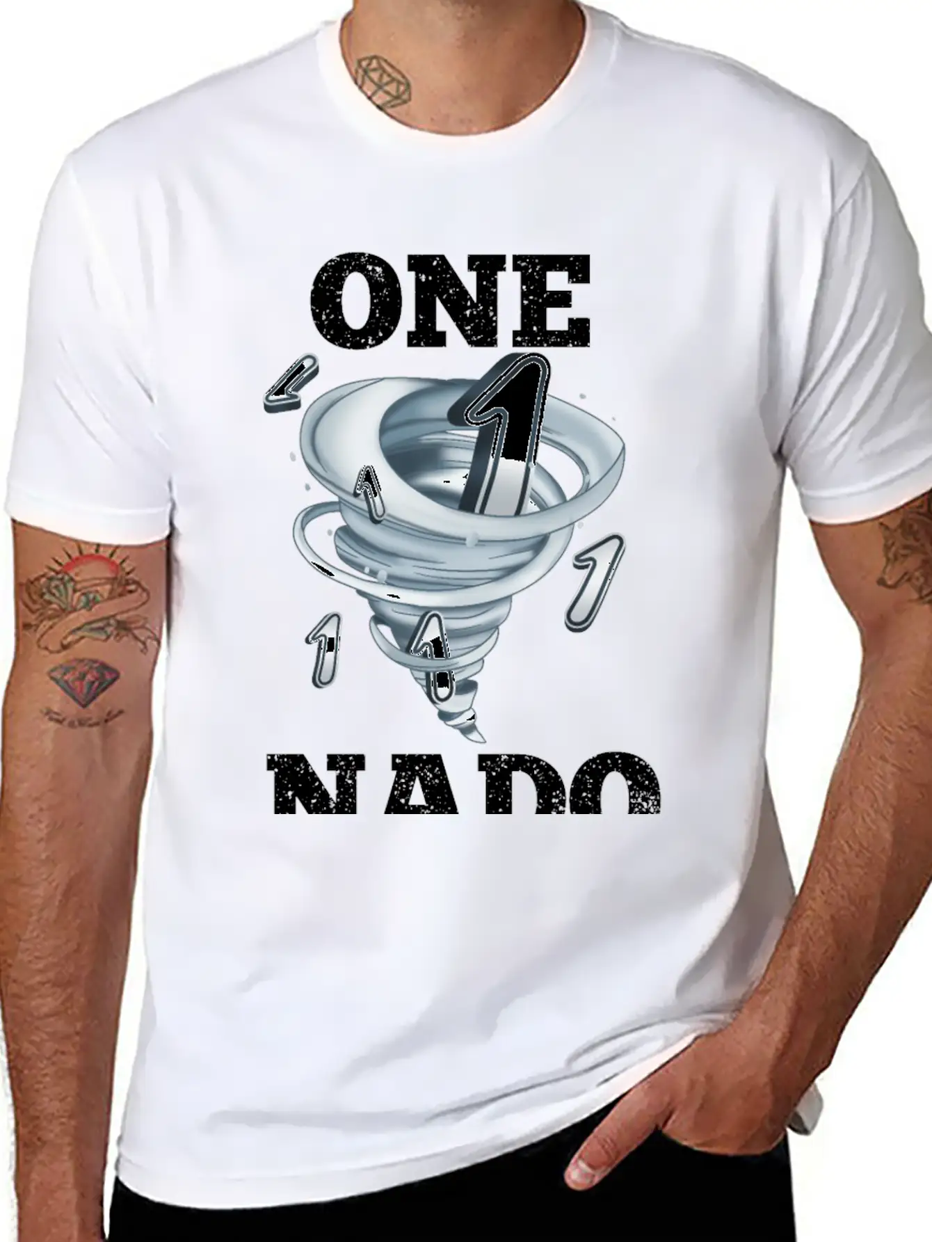 1 Birthday Tornado Unisex Casual T-Shirt – Clean Design For Daily Comfort