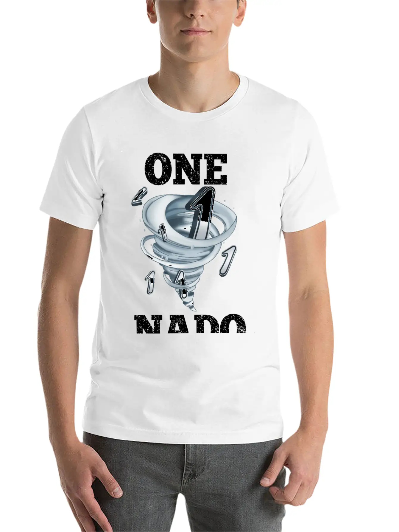 1 Birthday Tornado Unisex Casual T-Shirt – Clean Design For Daily Comfort