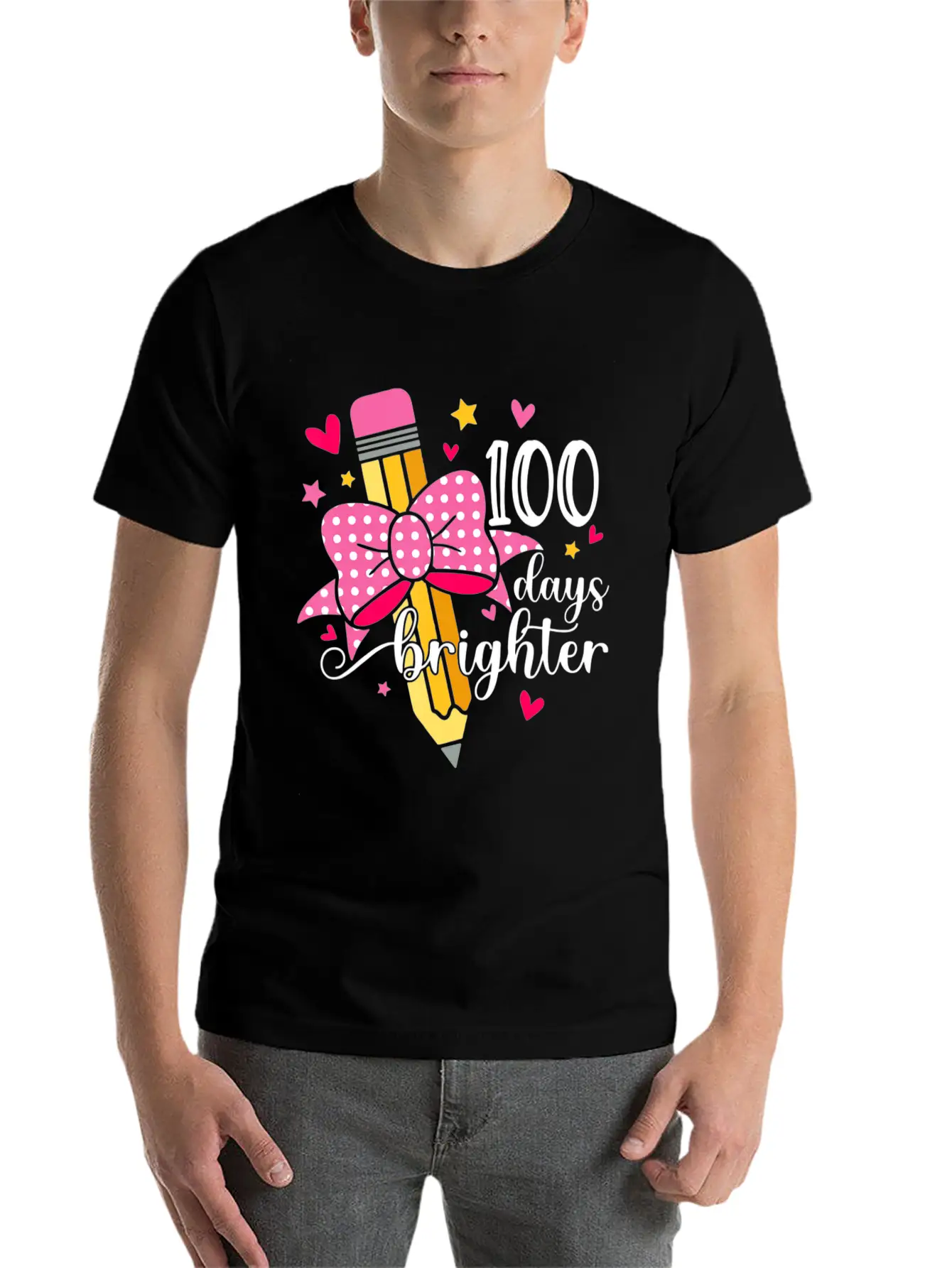 100 Days 100th Day Of School Soft Cotton Short Sleeve Tee – Unisex Wardrobe Staple