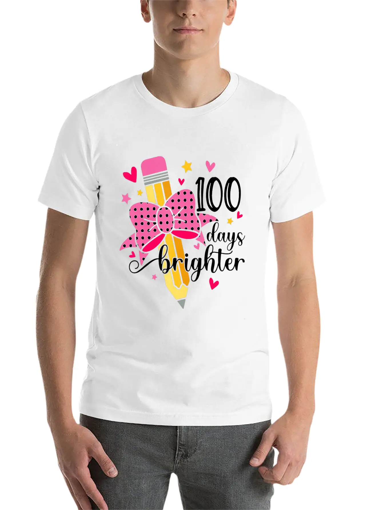 100 Days 100th Day Of School Soft Cotton Short Sleeve Tee – Unisex Wardrobe Staple