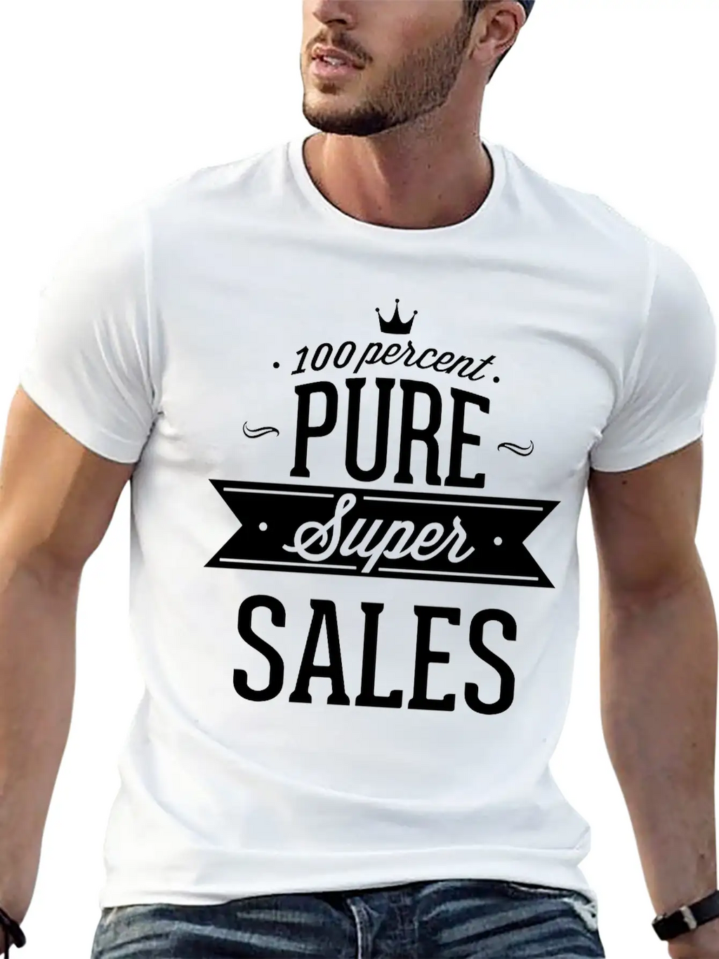 100 Percent Pure Super Sales Unisex Short Sleeve Soft Cotton T-Shirt – Casual Everyday Wear