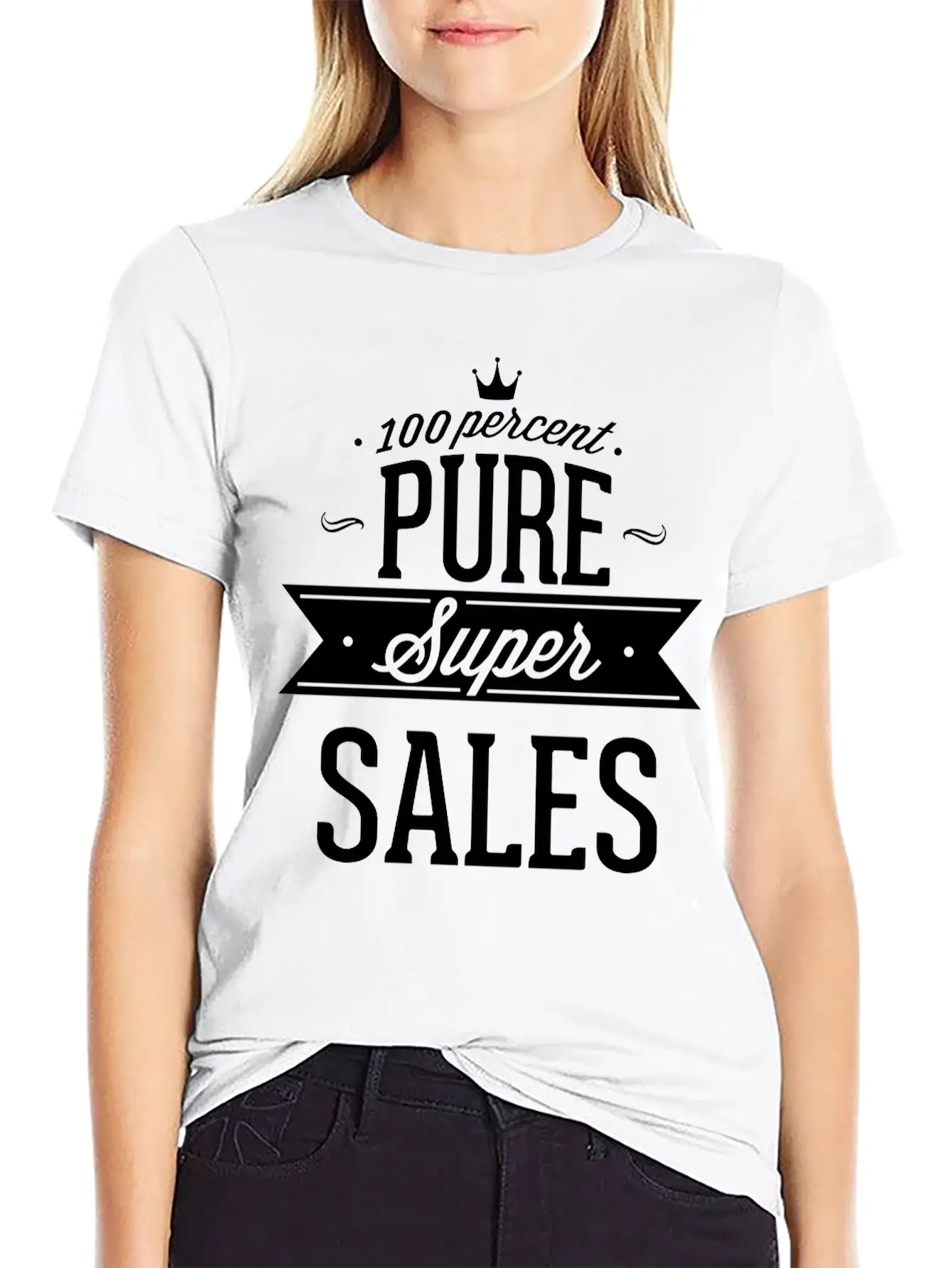 100 Percent Pure Super Sales Unisex Short Sleeve Soft Cotton T-Shirt – Casual Everyday Wear