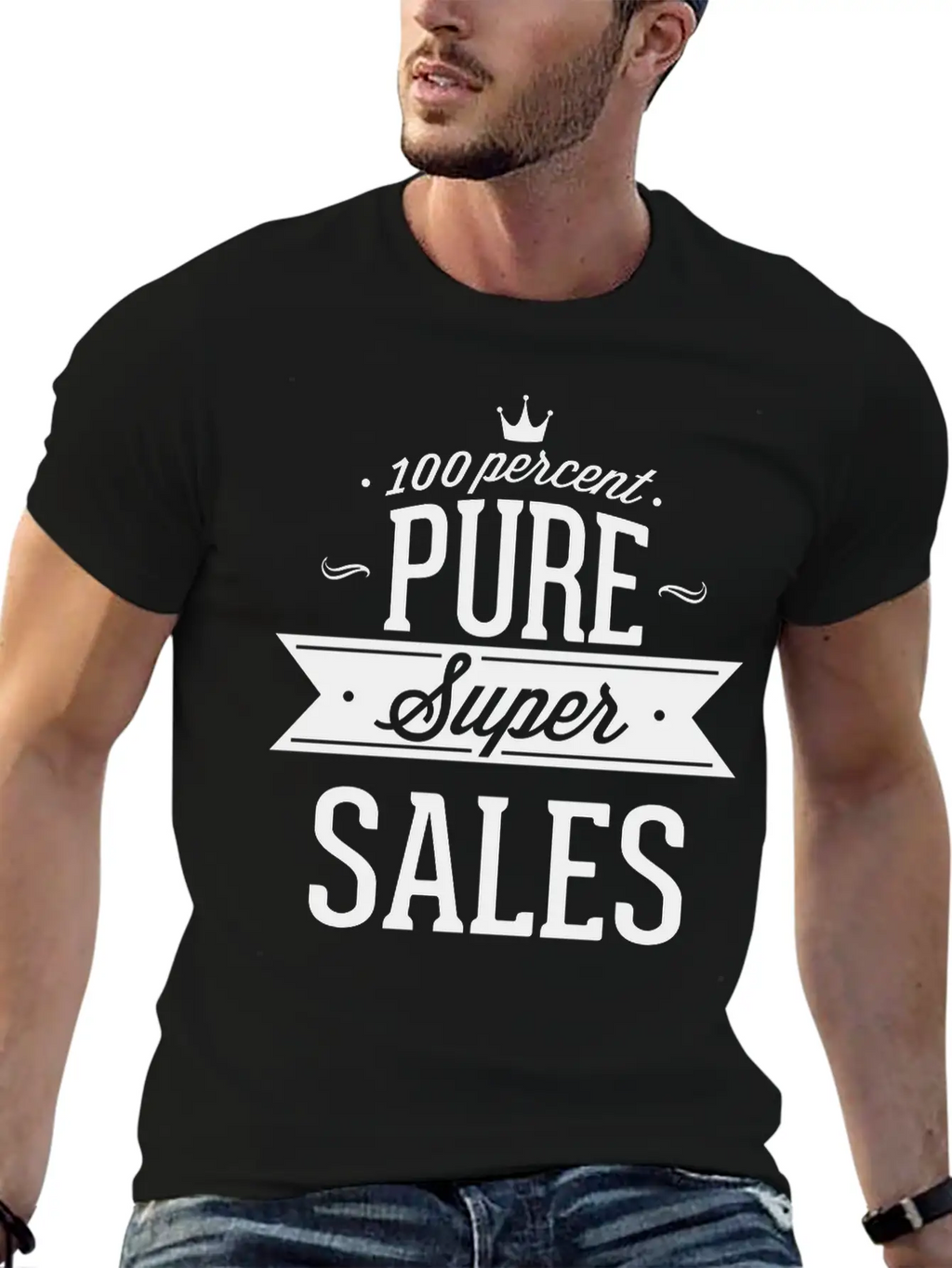 100 Percent Pure Super Sales Unisex Short Sleeve Soft Cotton T-Shirt – Casual Everyday Wear