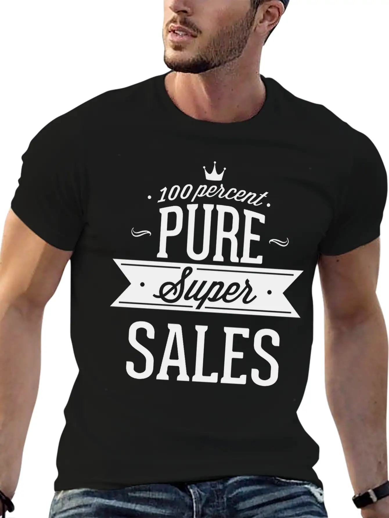 100 Percent Pure Super Sales Unisex Short Sleeve Soft Cotton T-Shirt – Casual Everyday Wear