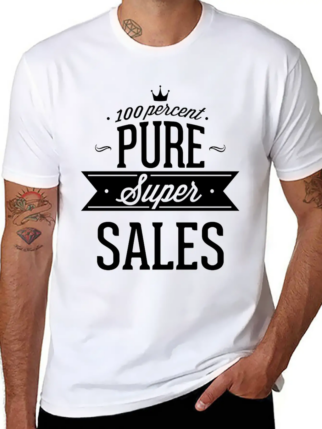 100 Percent Pure Super Sales Unisex Short Sleeve Soft Cotton T-Shirt – Casual Everyday Wear