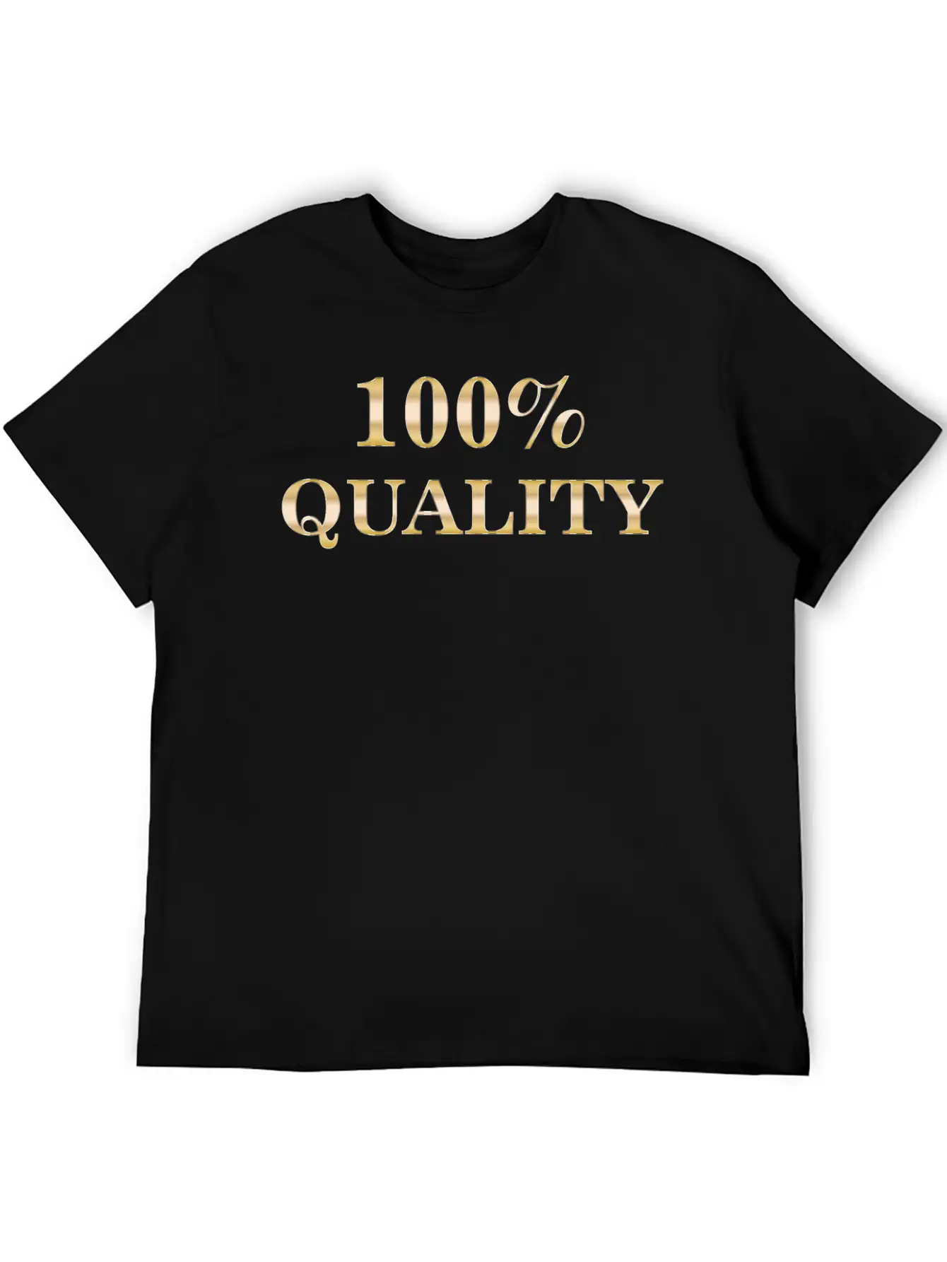 100 Percent Quality Typography No Background Relaxed Everyday Tee – Lightweight And Durable Cotton