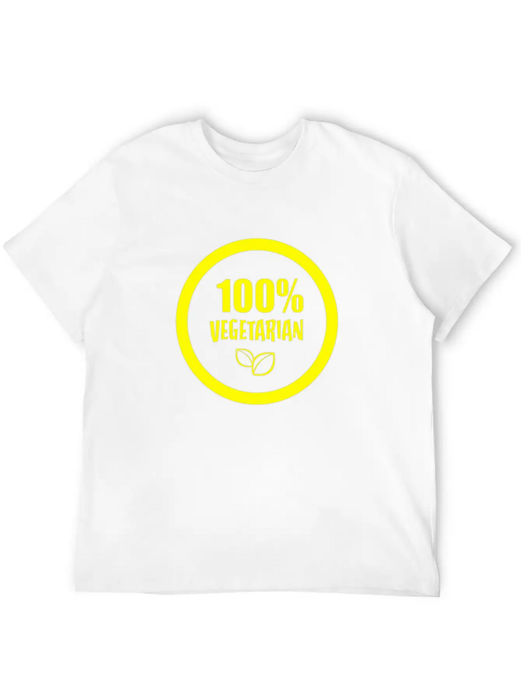 100 Vegetarian Funny Tshirt Unisex Short Sleeve Soft Cotton T-Shirt – Casual Everyday Wear