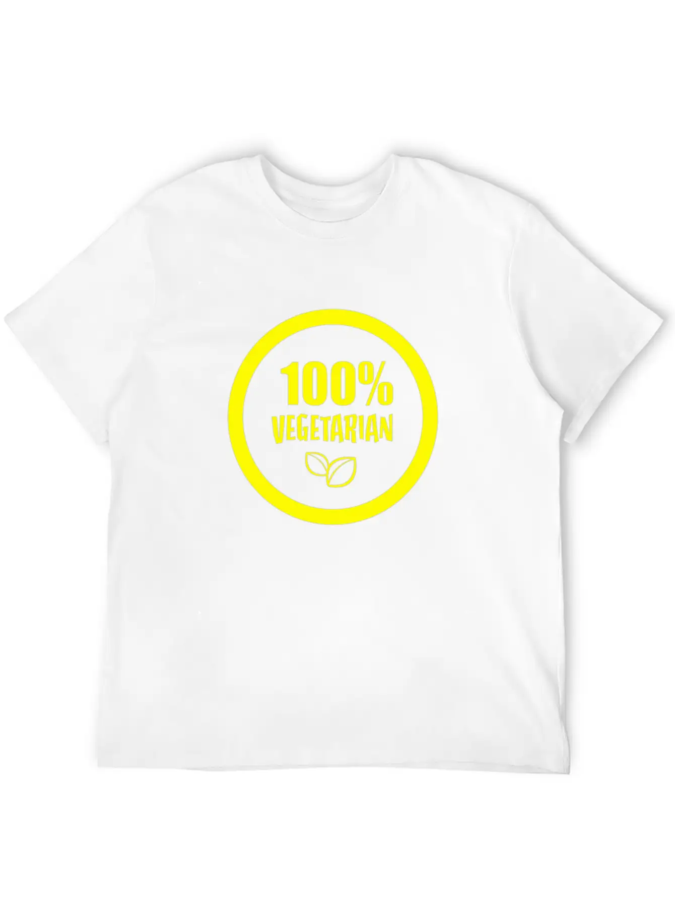 100 Vegetarian Funny Tshirt Unisex Short Sleeve Soft Cotton T-Shirt – Casual Everyday Wear