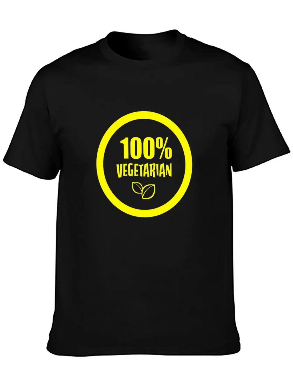 100 Vegetarian Funny Tshirt Unisex Short Sleeve Soft Cotton T-Shirt – Casual Everyday Wear