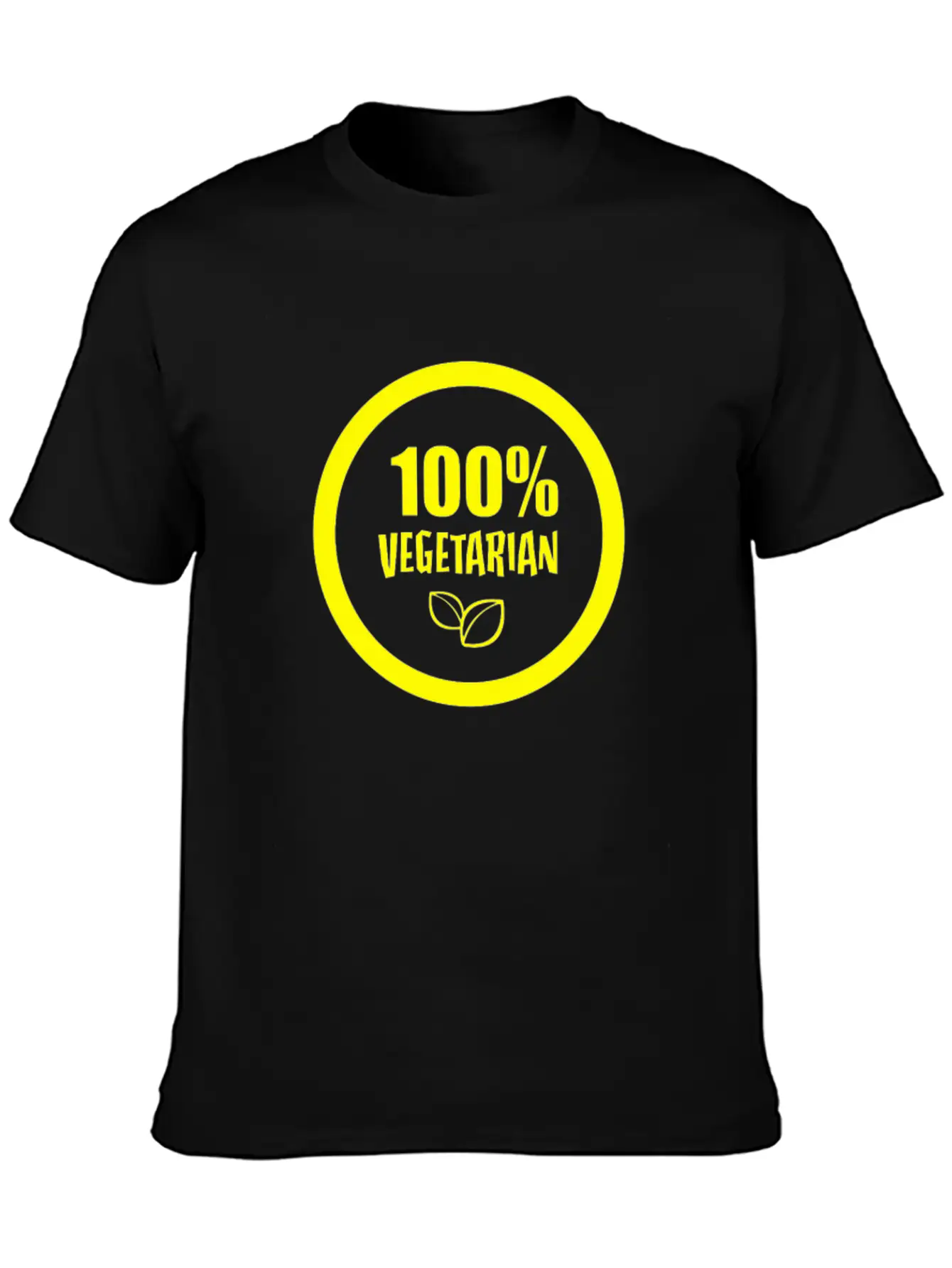 100 Vegetarian Funny Tshirt Unisex Short Sleeve Soft Cotton T-Shirt – Casual Everyday Wear