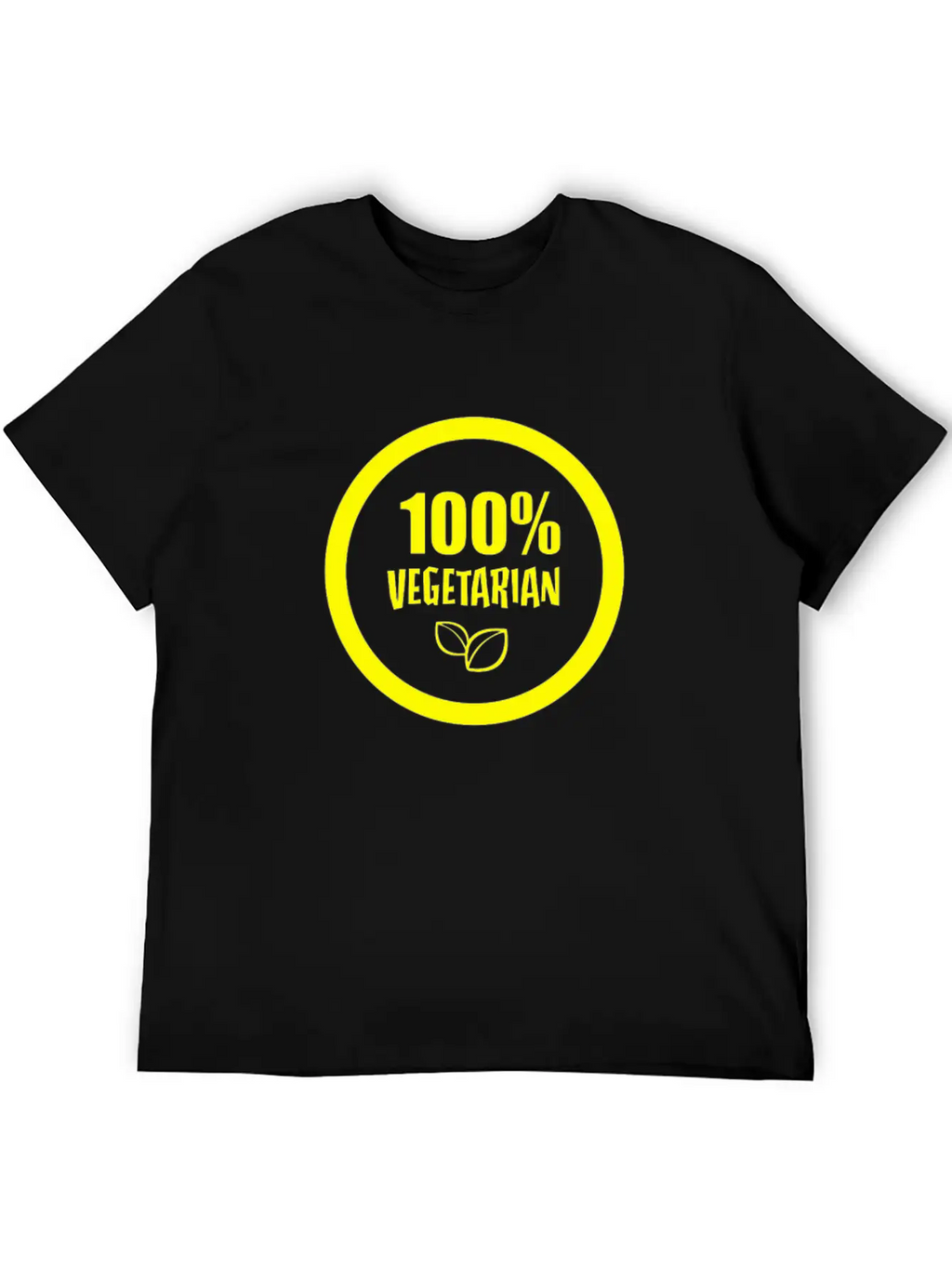100 Vegetarian Funny Tshirt Unisex Short Sleeve Soft Cotton T-Shirt – Casual Everyday Wear