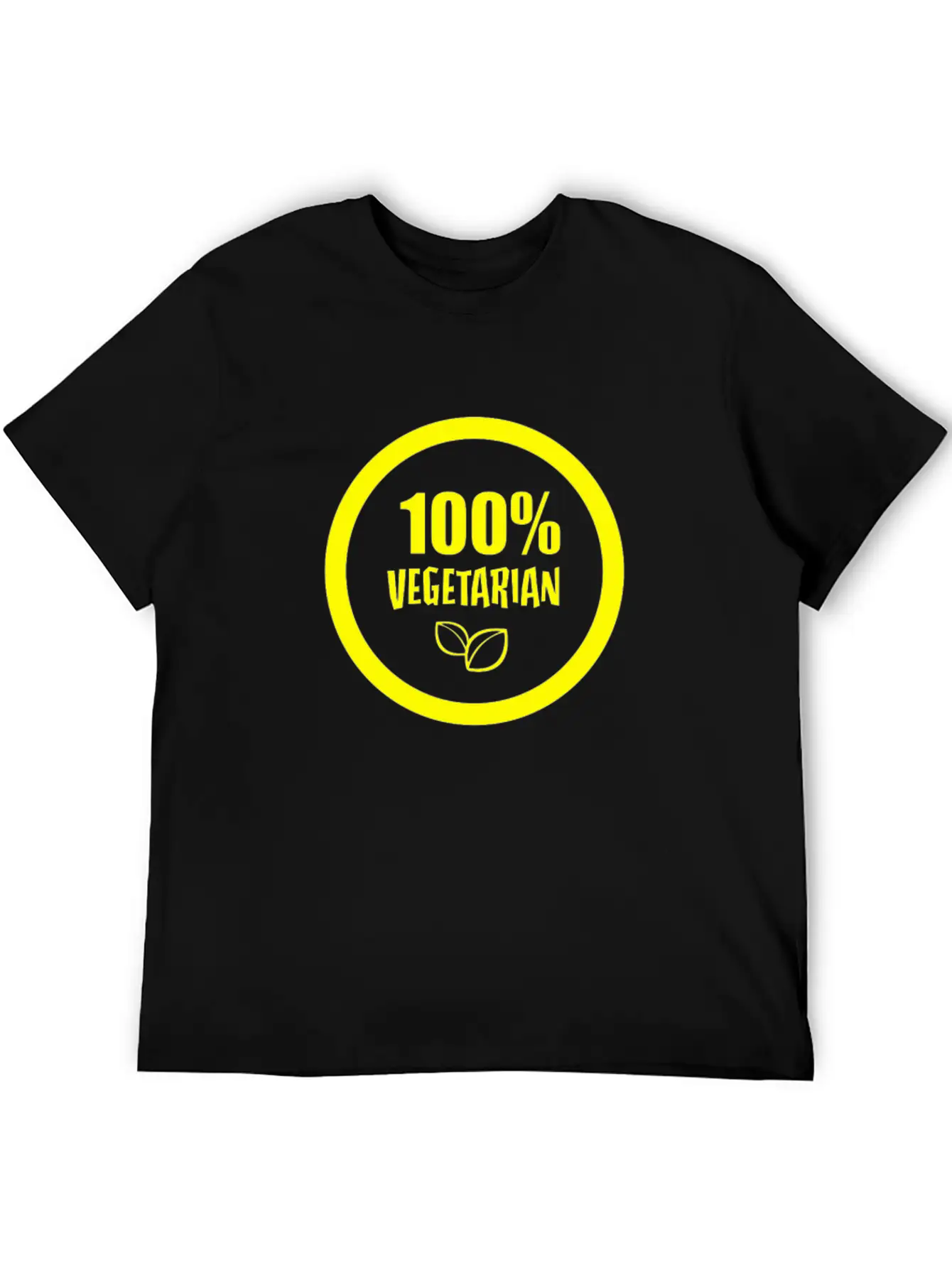 100 Vegetarian Funny Tshirt Unisex Short Sleeve Soft Cotton T-Shirt – Casual Everyday Wear