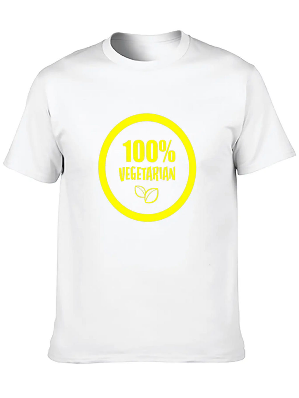 100 Vegetarian Funny Tshirt Unisex Short Sleeve Soft Cotton T-Shirt – Casual Everyday Wear