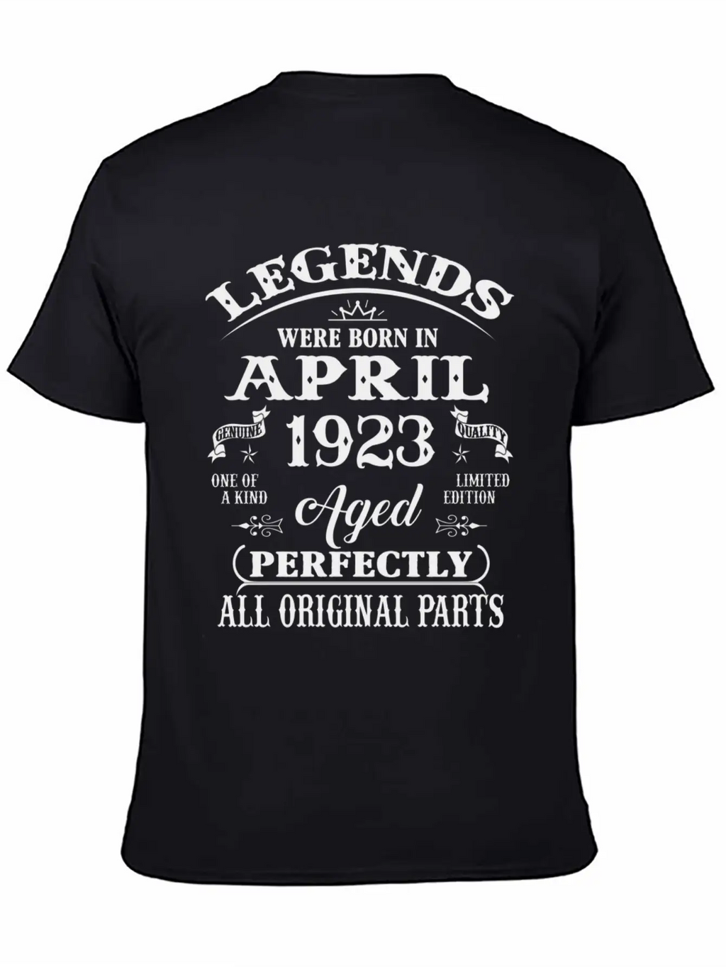 100Th Legends Born In April 1923 100 Yr Old Stylish Everyday T-Shirt – Unisex Basic Cotton Tee