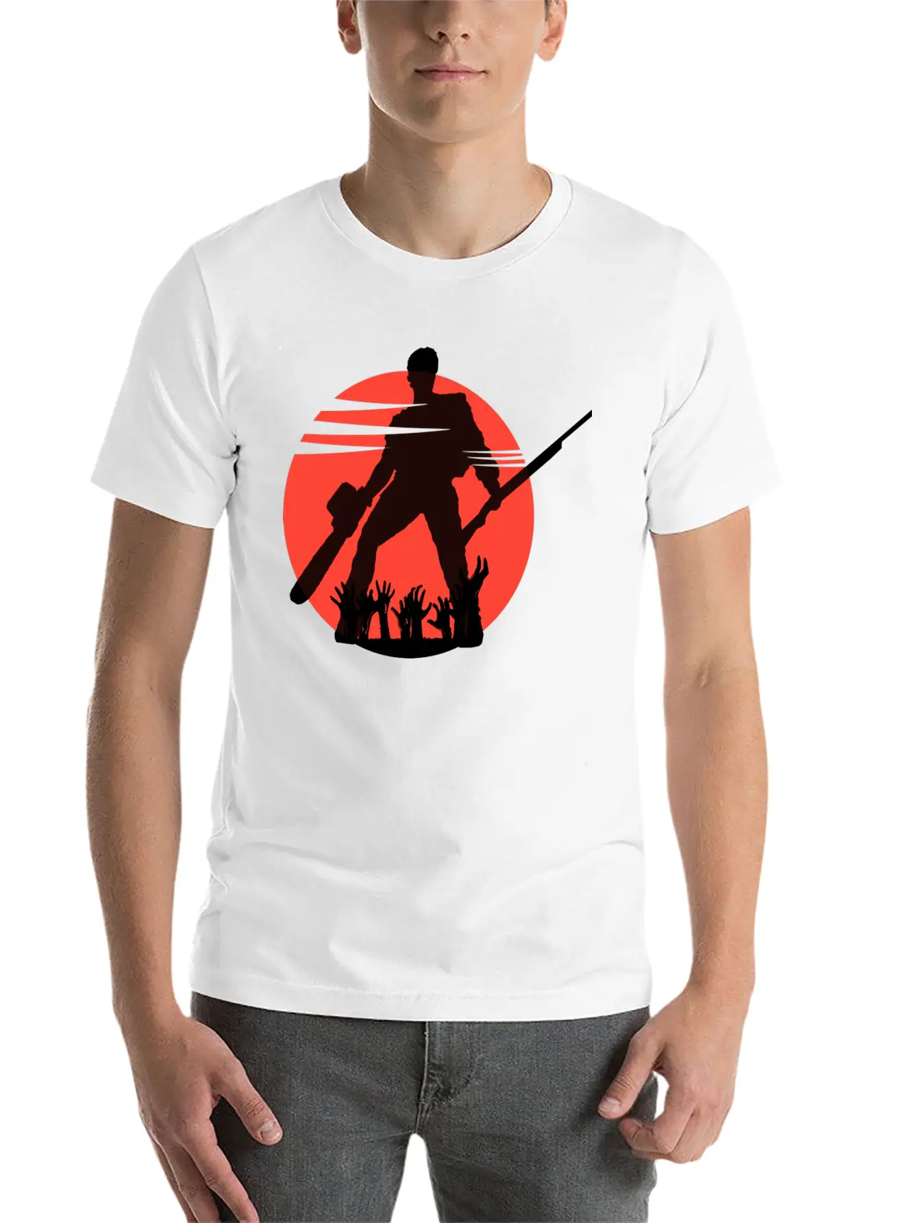 108- Ash Unisex Casual T-Shirt – Clean Design For Daily Comfort