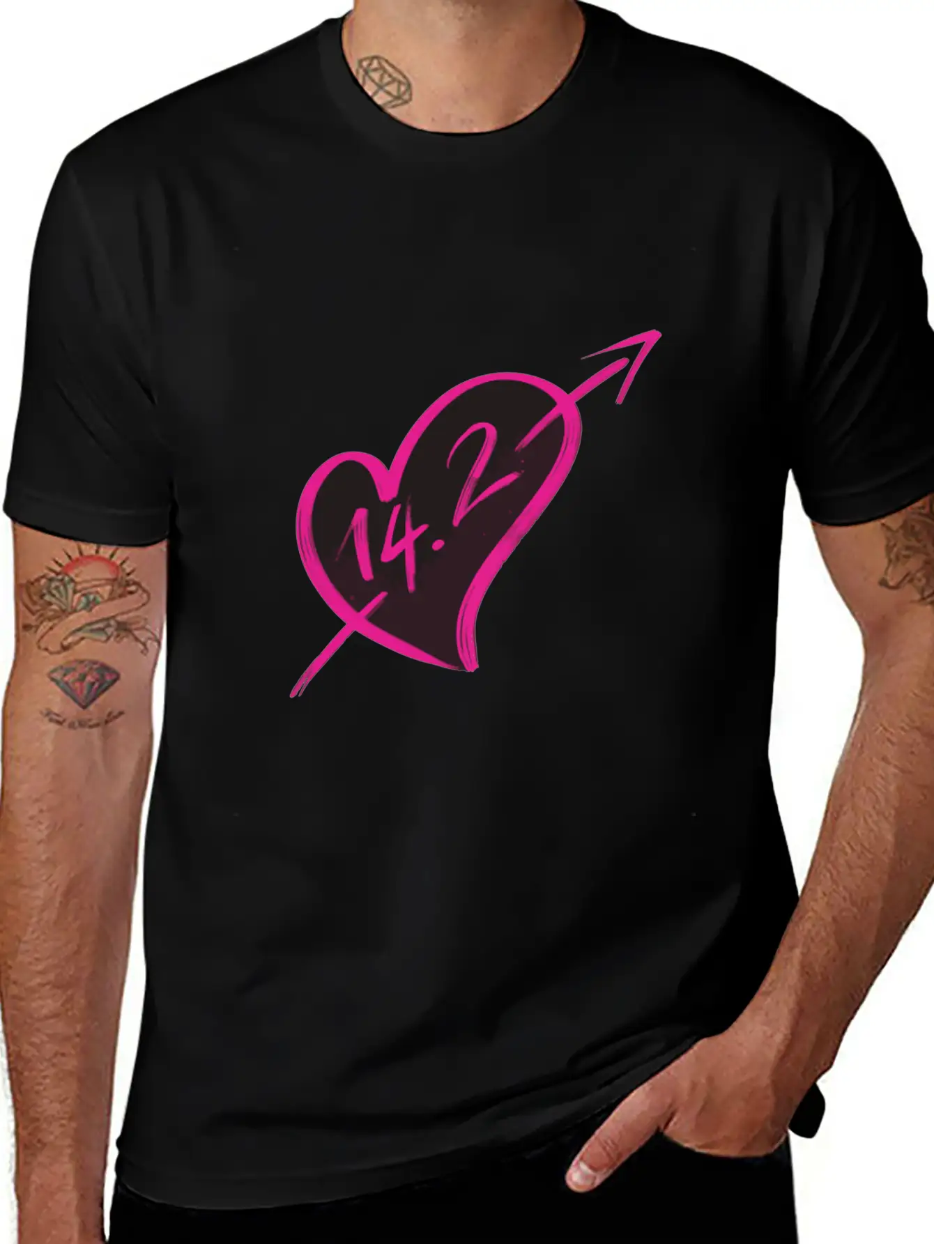 14-2 Valentines Comfortable Minimalist Graphic Tee – Summer Style Essential