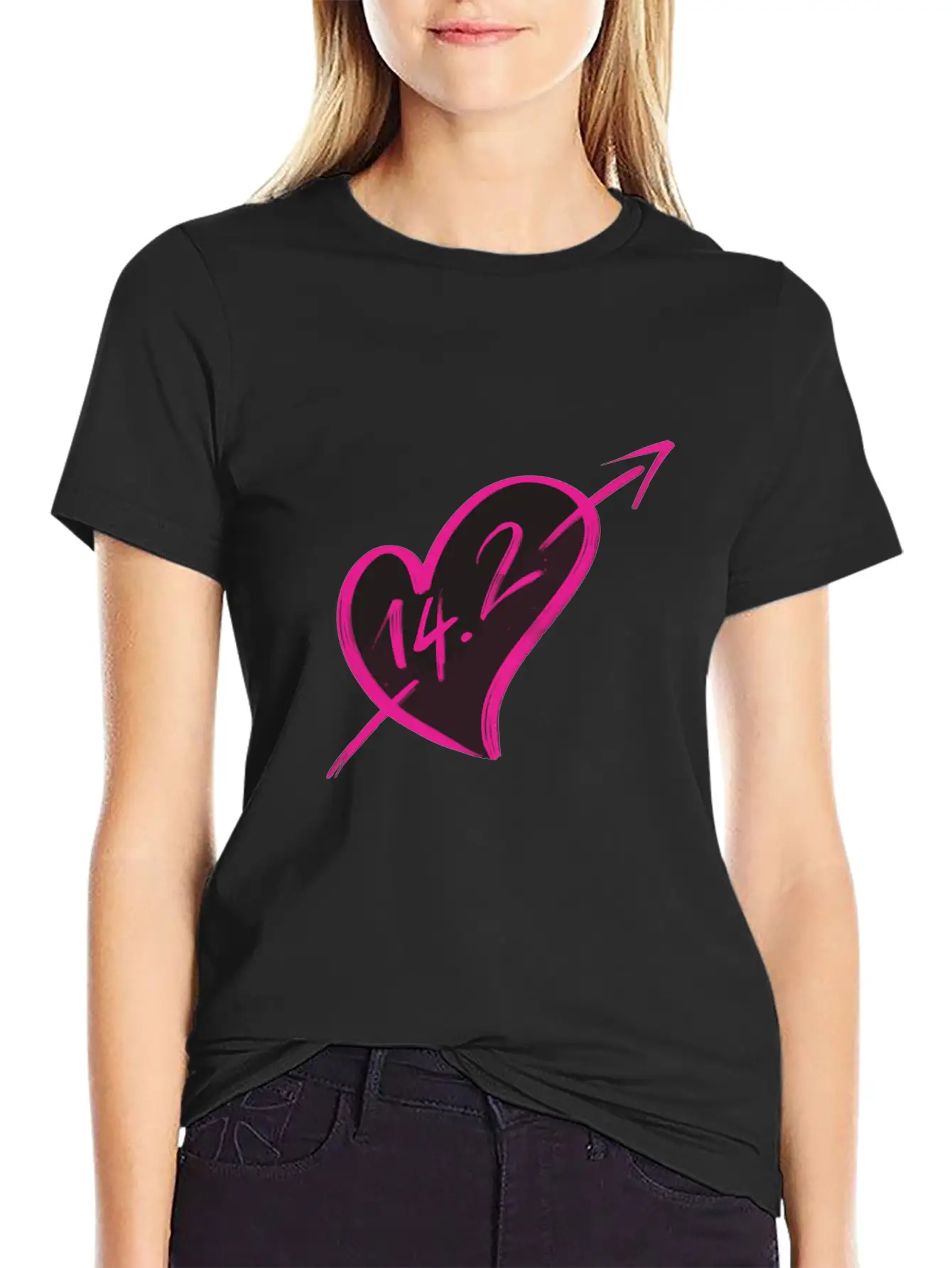 14-2 Valentines Comfortable Minimalist Graphic Tee – Summer Style Essential