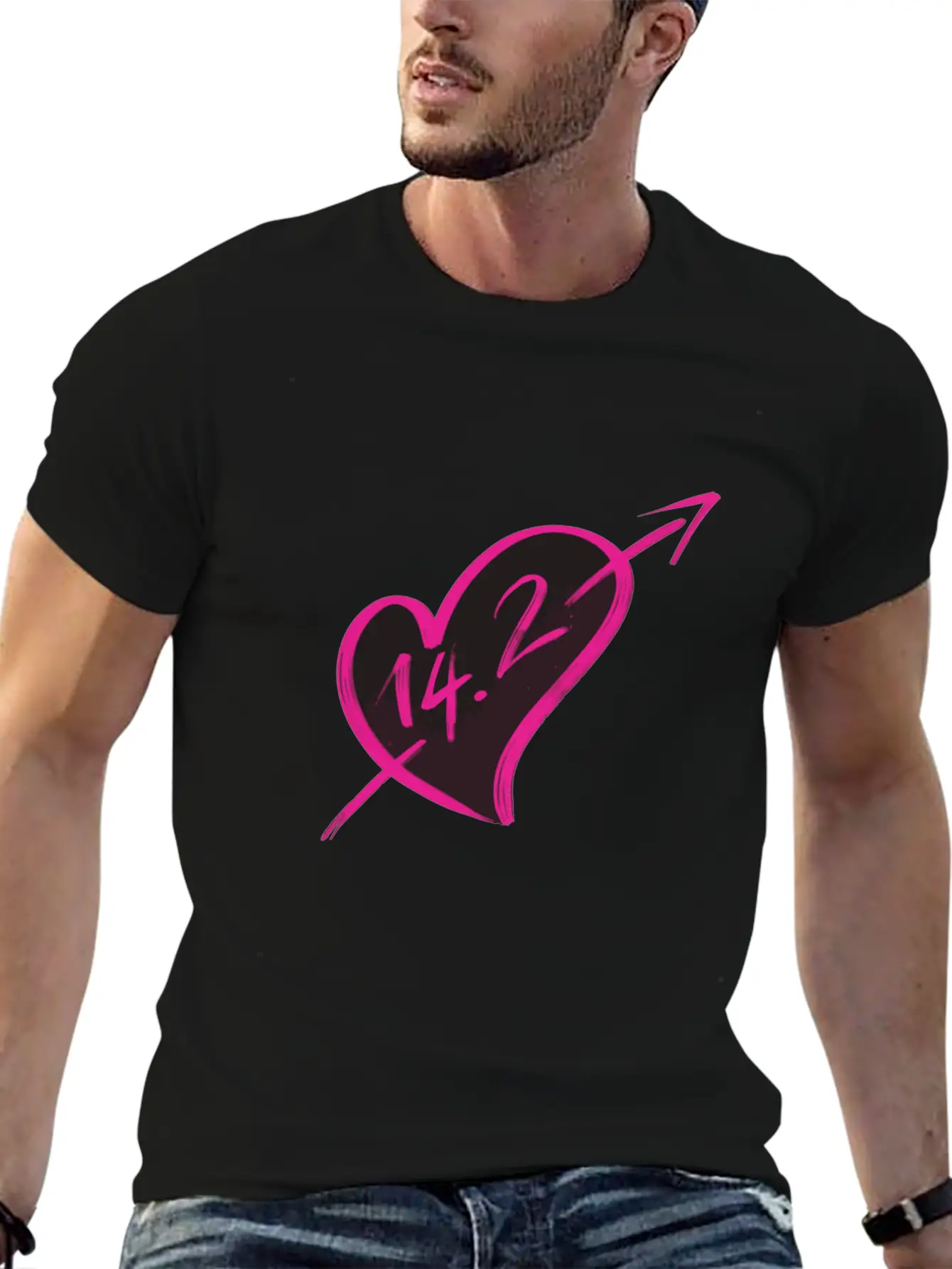 14-2 Valentines Comfortable Minimalist Graphic Tee – Summer Style Essential