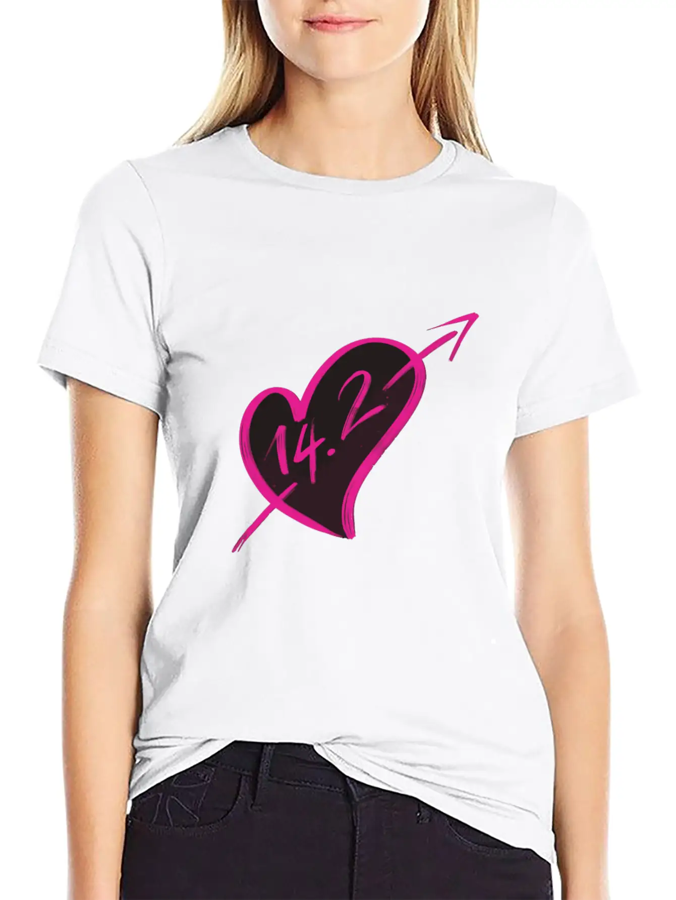 14-2 Valentines Comfortable Minimalist Graphic Tee – Summer Style Essential