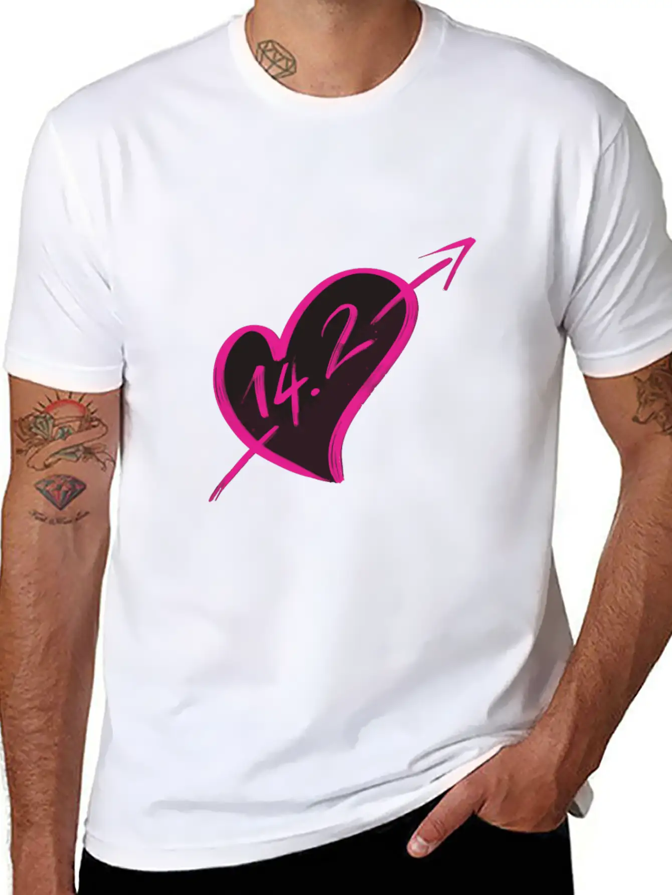 14-2 Valentines Comfortable Minimalist Graphic Tee – Summer Style Essential