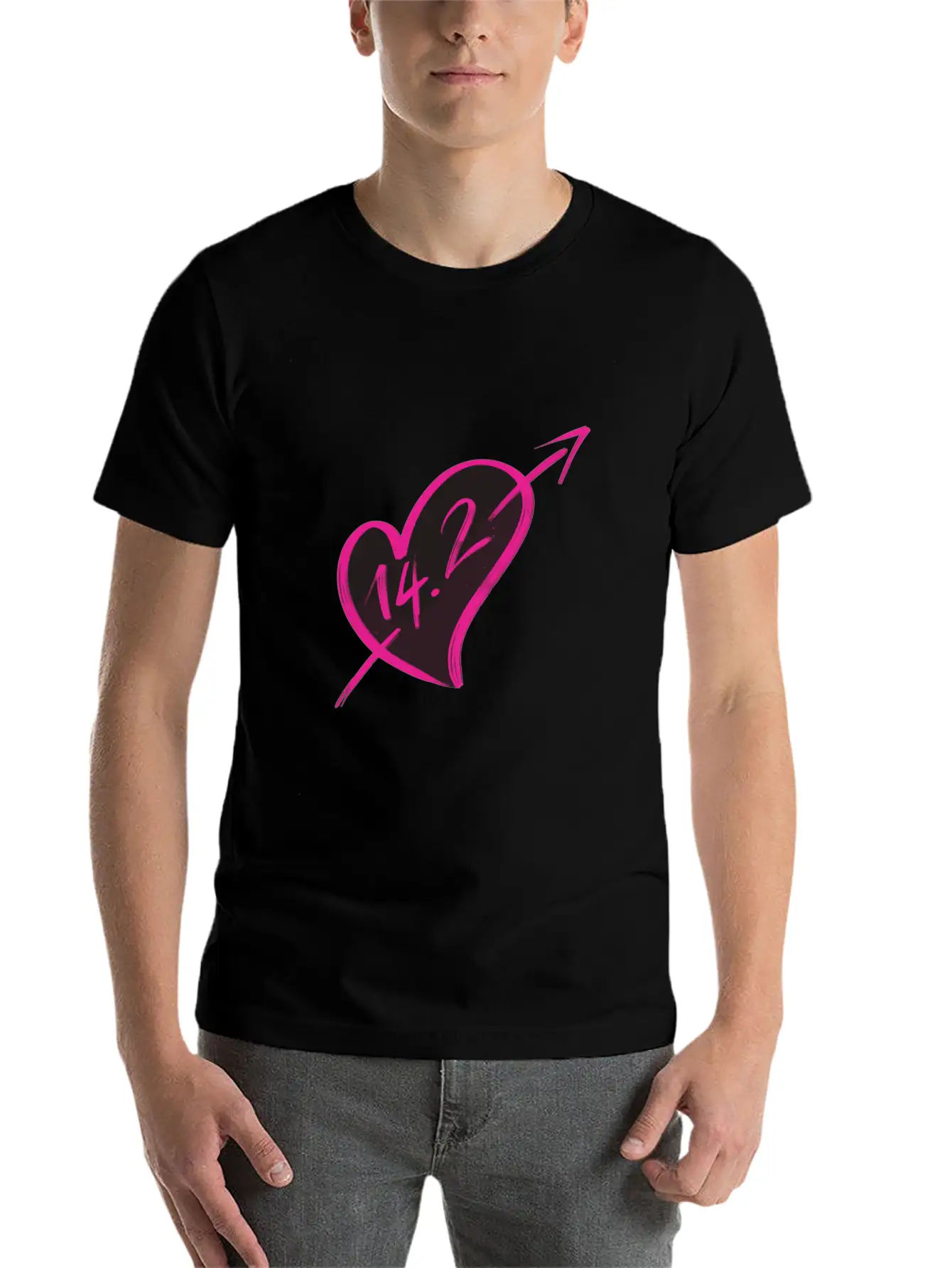 14-2 Valentines Comfortable Minimalist Graphic Tee – Summer Style Essential