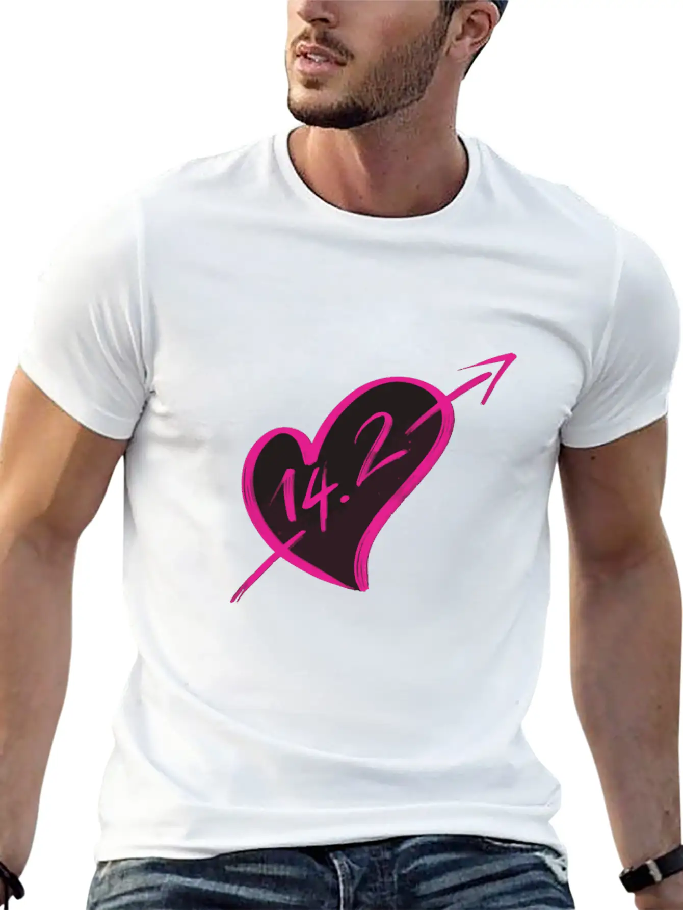 14-2 Valentines Comfortable Minimalist Graphic Tee – Summer Style Essential