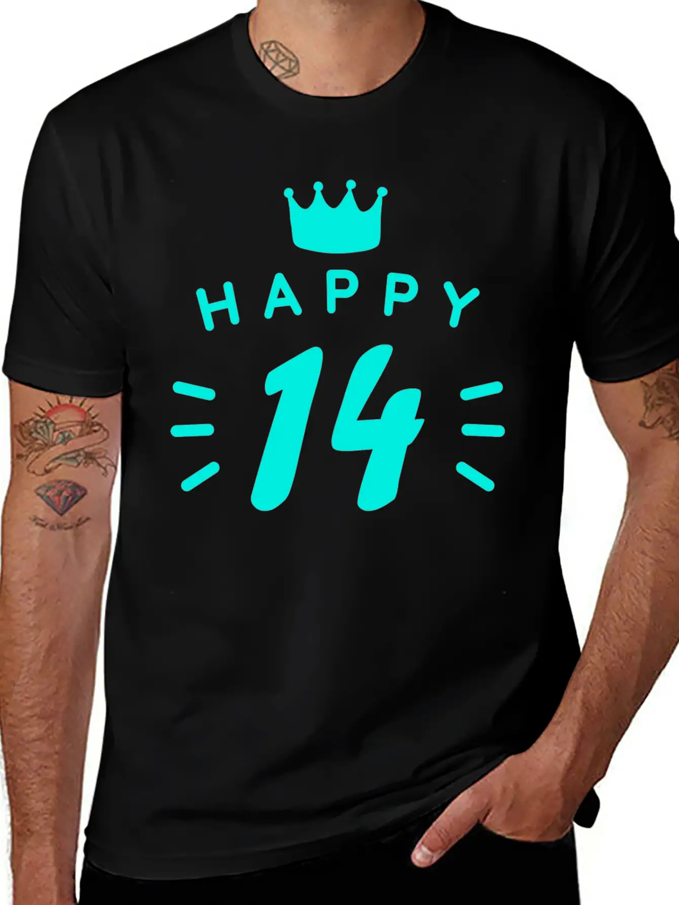 14th Birthday 14 Years Old Happy Birthday Saying Relaxed Everyday Tee – Lightweight And Durable Cotton