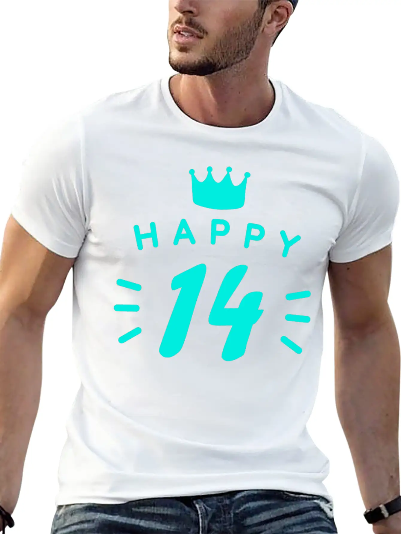14th Birthday 14 Years Old Happy Birthday Saying Relaxed Everyday Tee – Lightweight And Durable Cotton