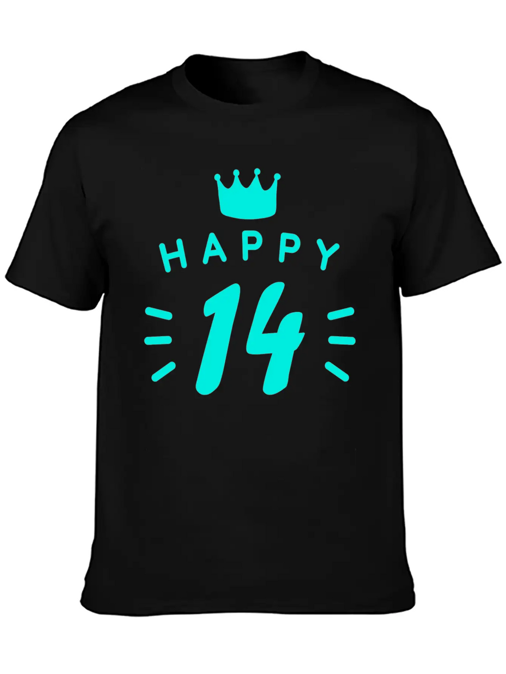 14th Birthday 14 Years Old Happy Birthday Saying Relaxed Everyday Tee – Lightweight And Durable Cotton