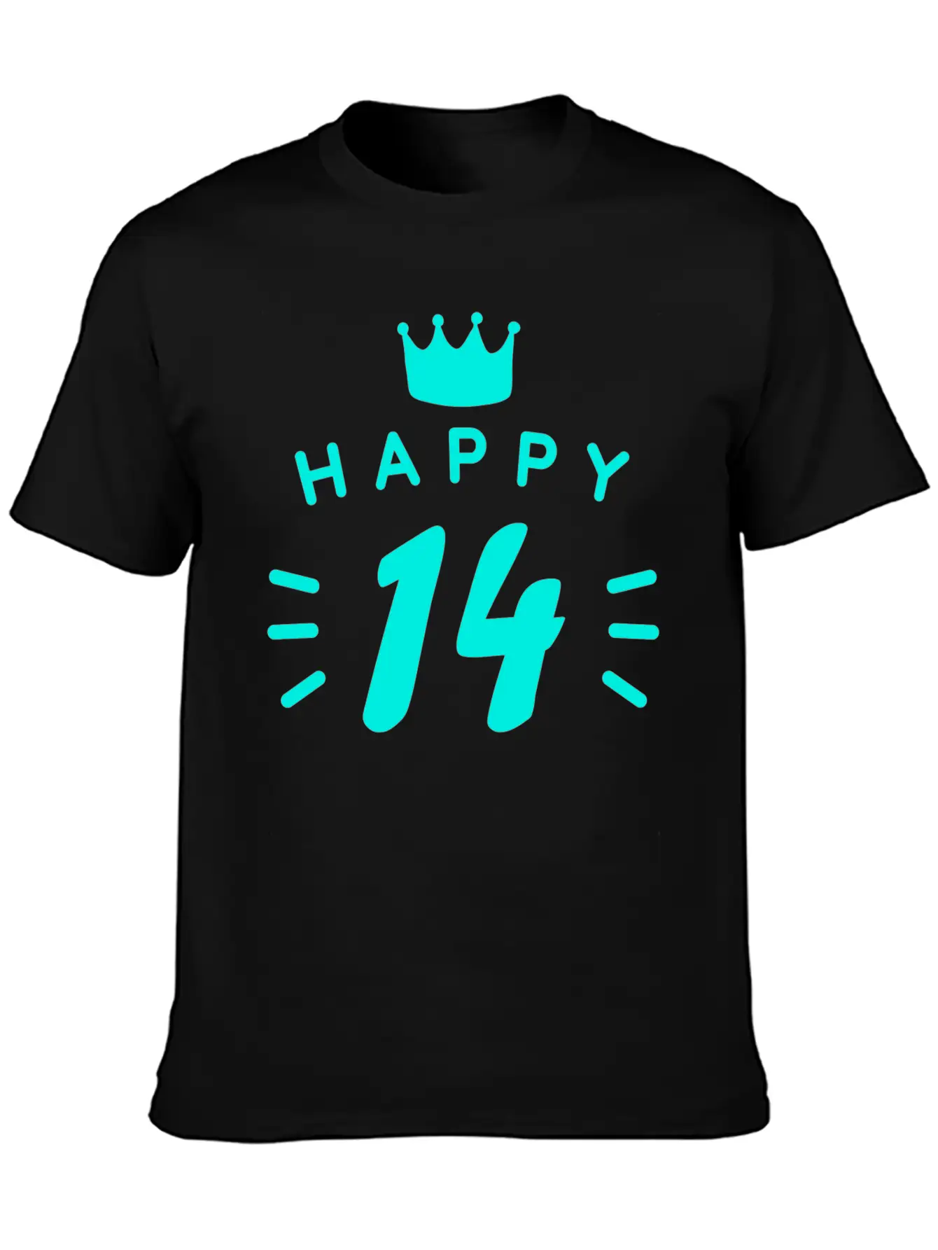 14th Birthday 14 Years Old Happy Birthday Saying Relaxed Everyday Tee – Lightweight And Durable Cotton