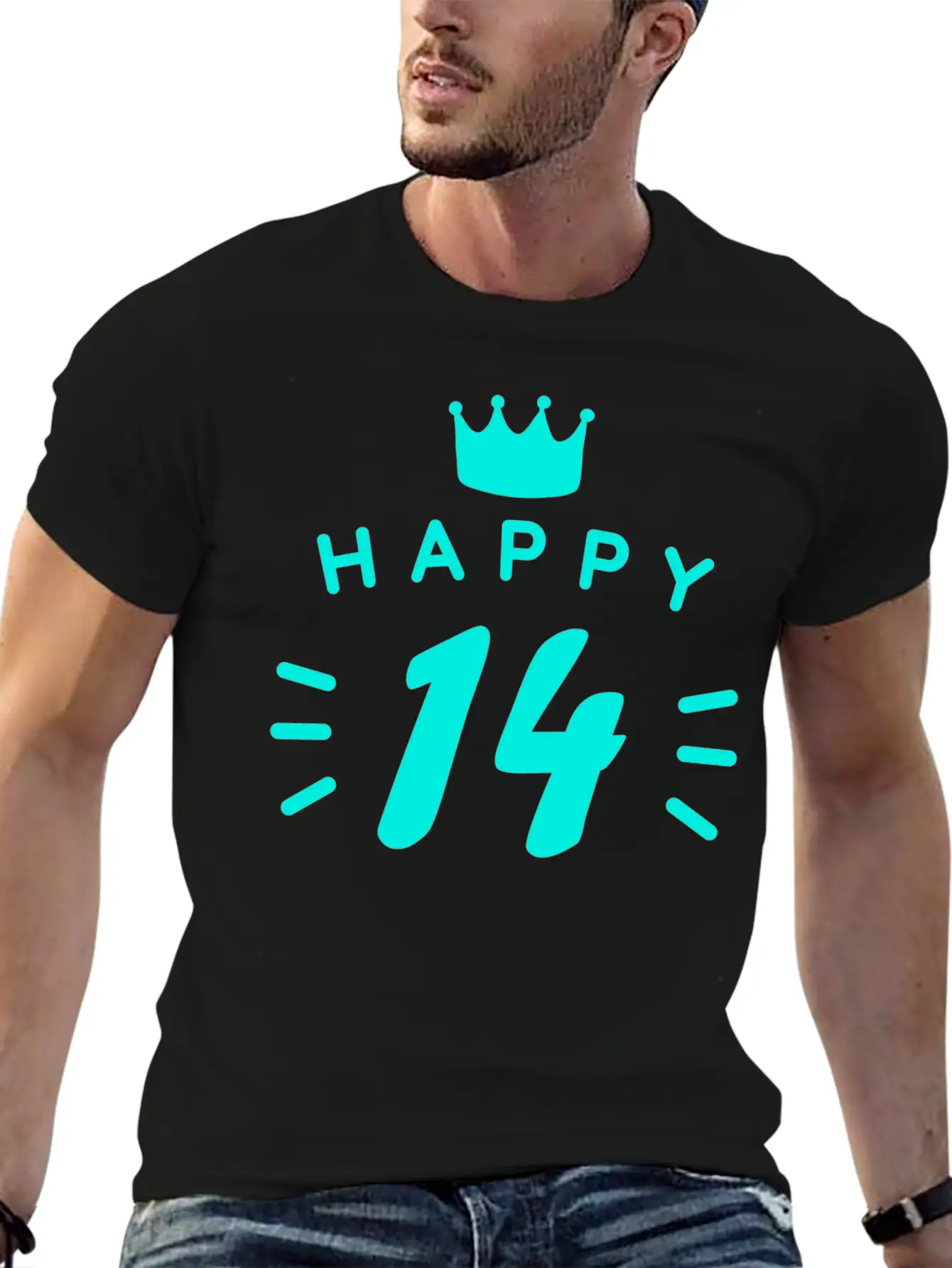 14th Birthday 14 Years Old Happy Birthday Saying Relaxed Everyday Tee – Lightweight And Durable Cotton