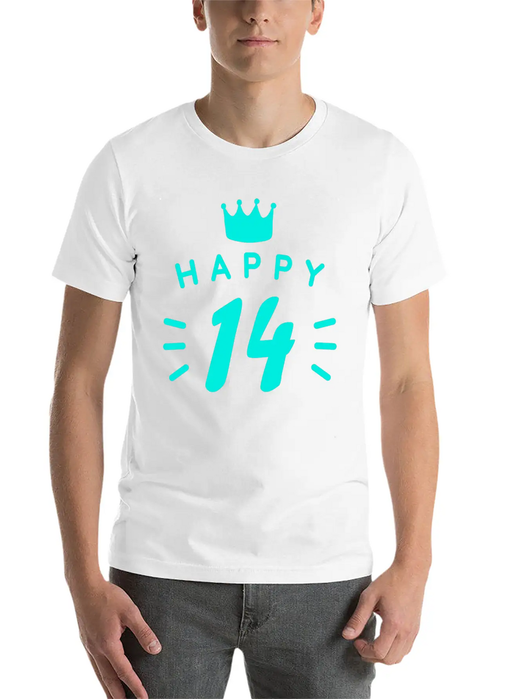 14th Birthday 14 Years Old Happy Birthday Saying Relaxed Everyday Tee – Lightweight And Durable Cotton