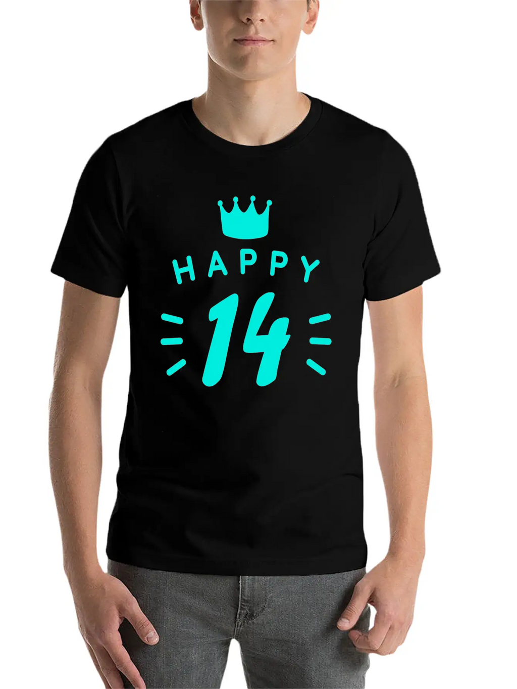 14th Birthday 14 Years Old Happy Birthday Saying Relaxed Everyday Tee – Lightweight And Durable Cotton