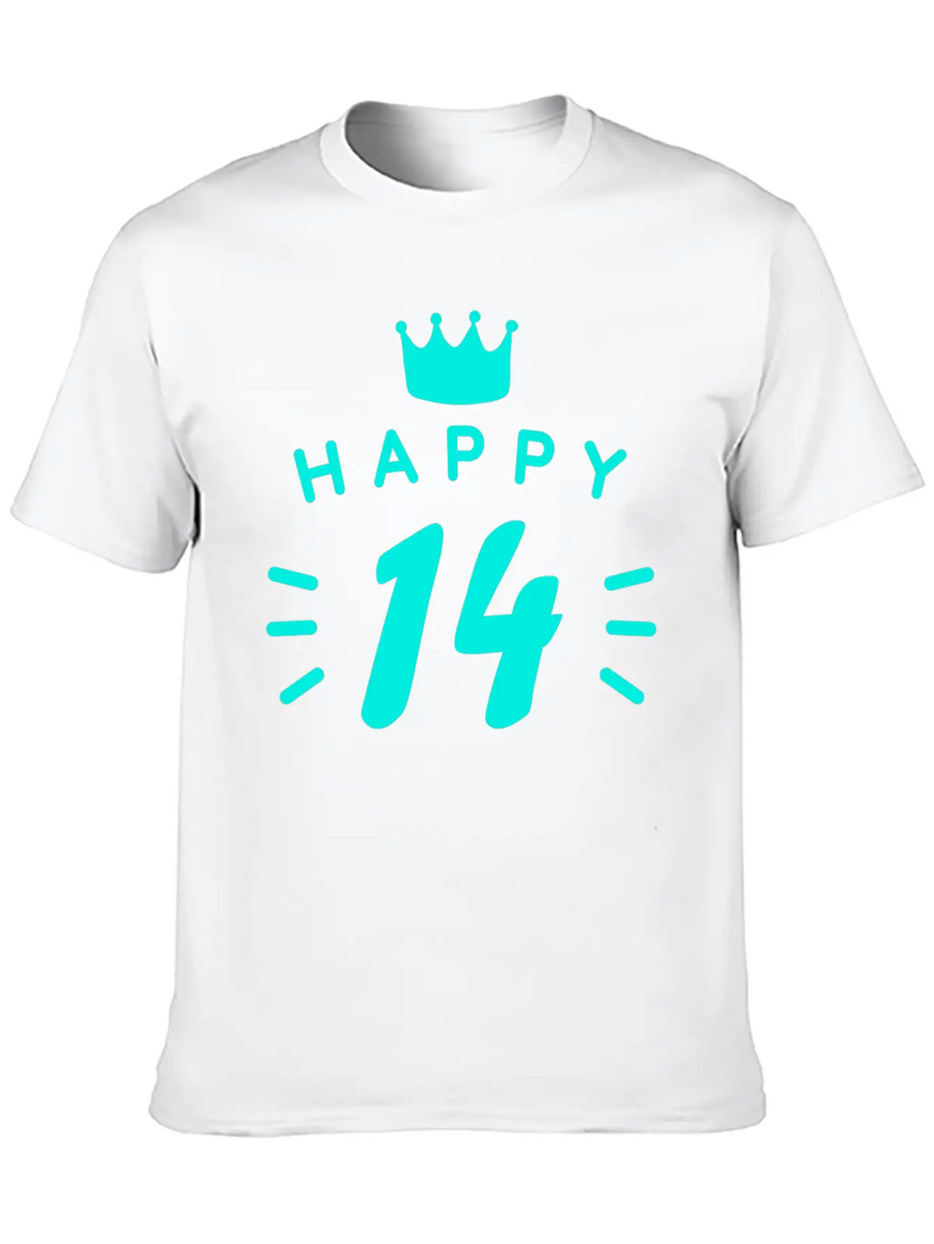14th Birthday 14 Years Old Happy Birthday Saying Relaxed Everyday Tee – Lightweight And Durable Cotton