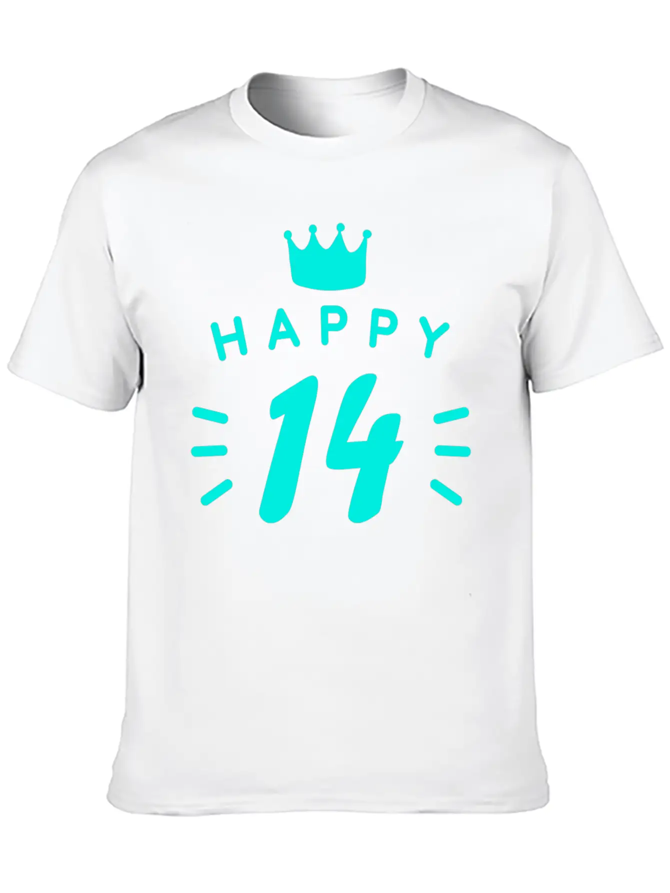 14th Birthday 14 Years Old Happy Birthday Saying Relaxed Everyday Tee – Lightweight And Durable Cotton