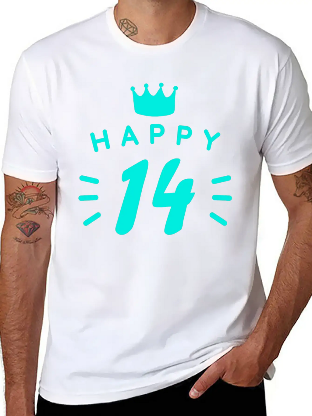 14th Birthday 14 Years Old Happy Birthday Saying Relaxed Everyday Tee – Lightweight And Durable Cotton
