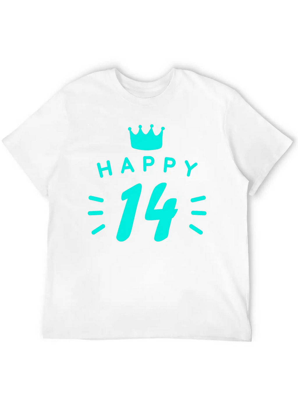 14th Birthday 14 Years Old Happy Birthday Saying Relaxed Everyday Tee – Lightweight And Durable Cotton