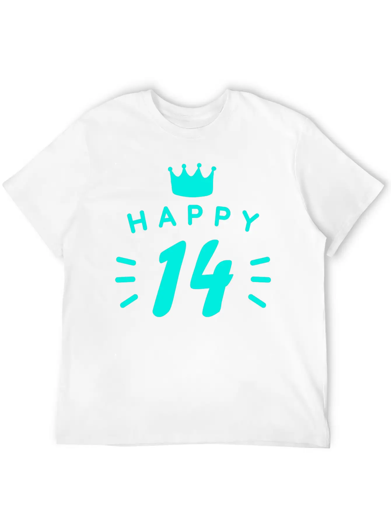 14th Birthday 14 Years Old Happy Birthday Saying Relaxed Everyday Tee – Lightweight And Durable Cotton