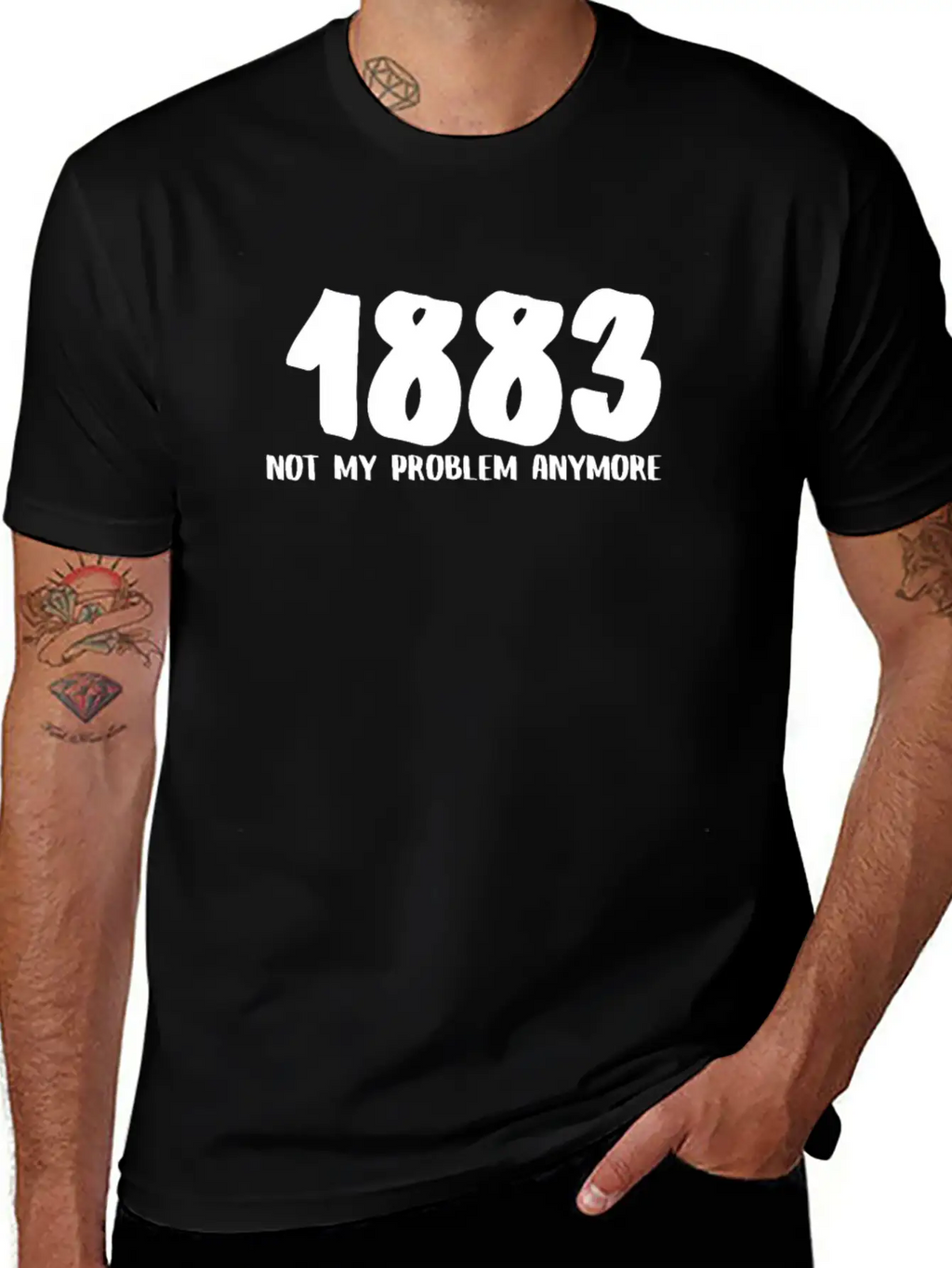 1883 Not My Problem Anymore Relaxed Everyday Tee – Lightweight And Durable Cotton