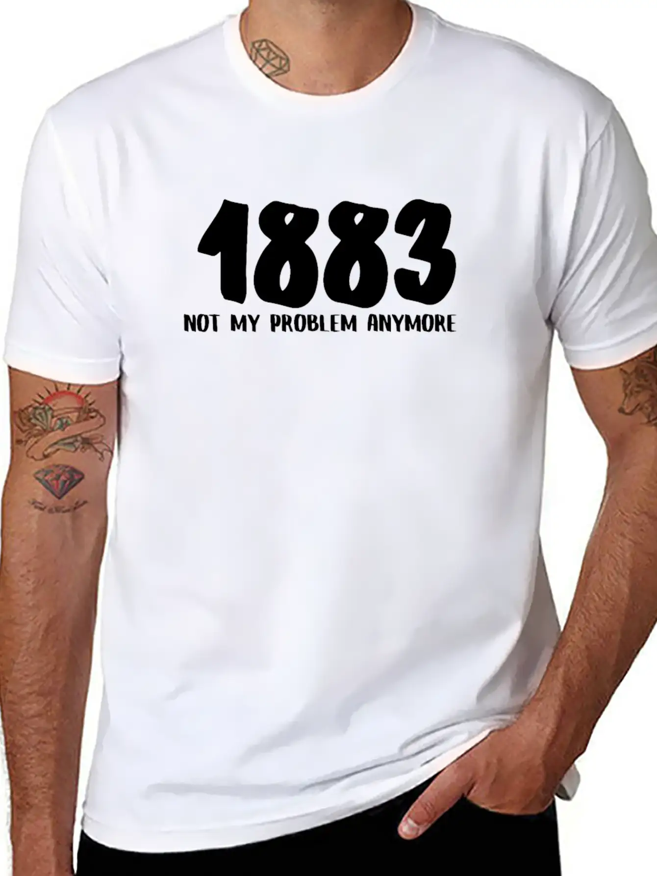 1883 Not My Problem Anymore Relaxed Everyday Tee – Lightweight And Durable Cotton