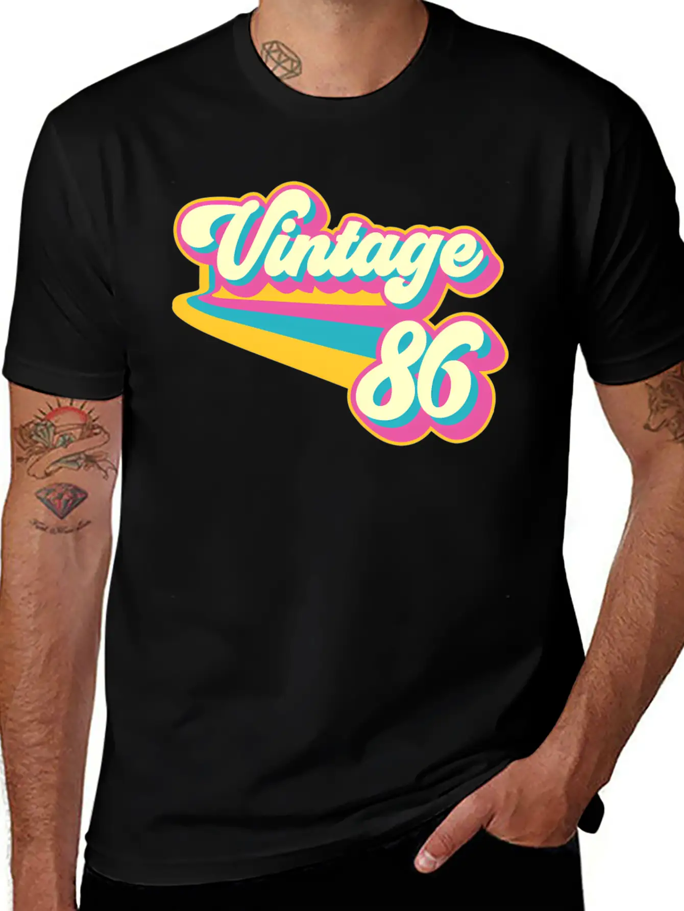 1986 Unisex Short Sleeve Soft Cotton T-Shirt – Casual Everyday Wear